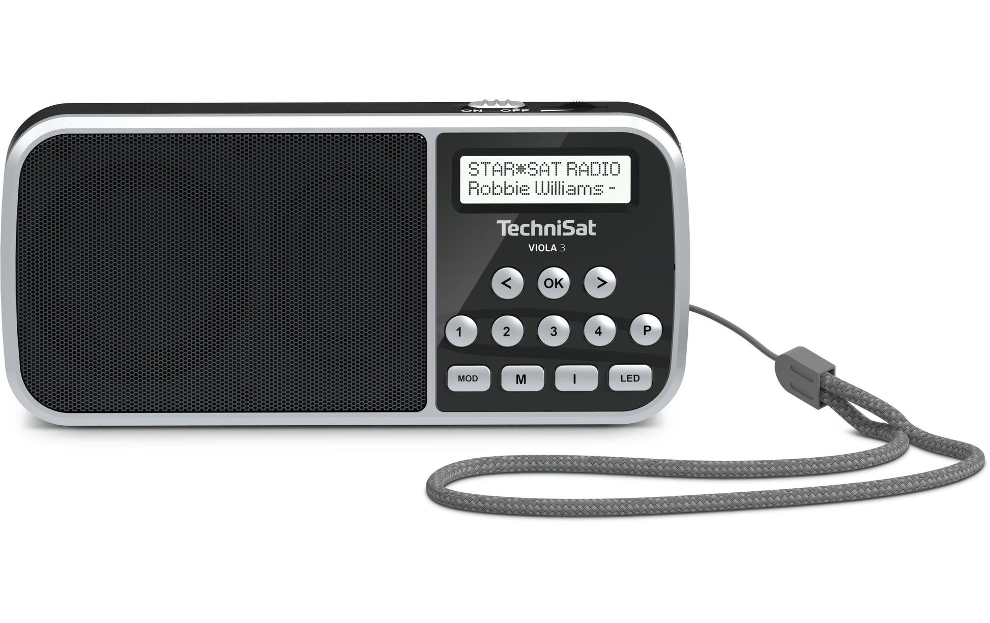 TechniSat Viola 3 – Tragbares DAB+ Radio, UKW, 10 h Akku – Schwarz