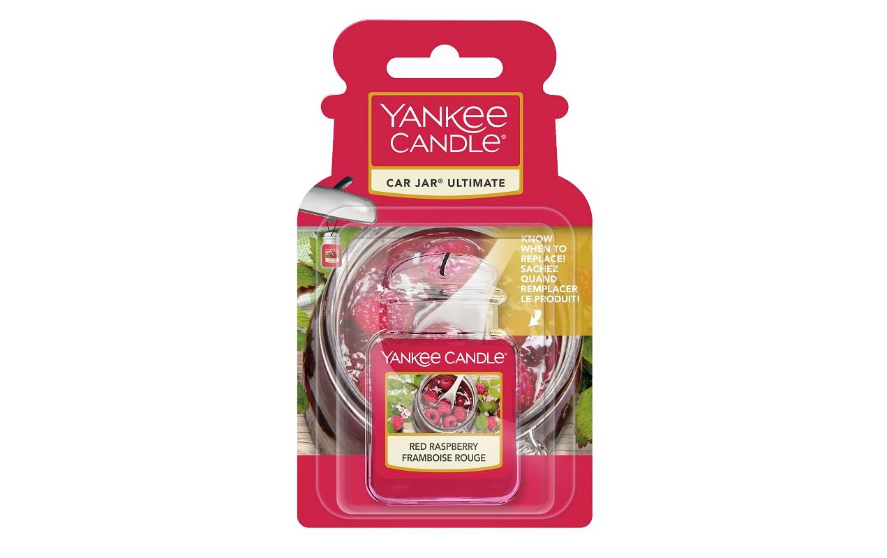 Yankee Candle Red Raspberry – Auto-Lufterfrischer Dose, 28 Tage