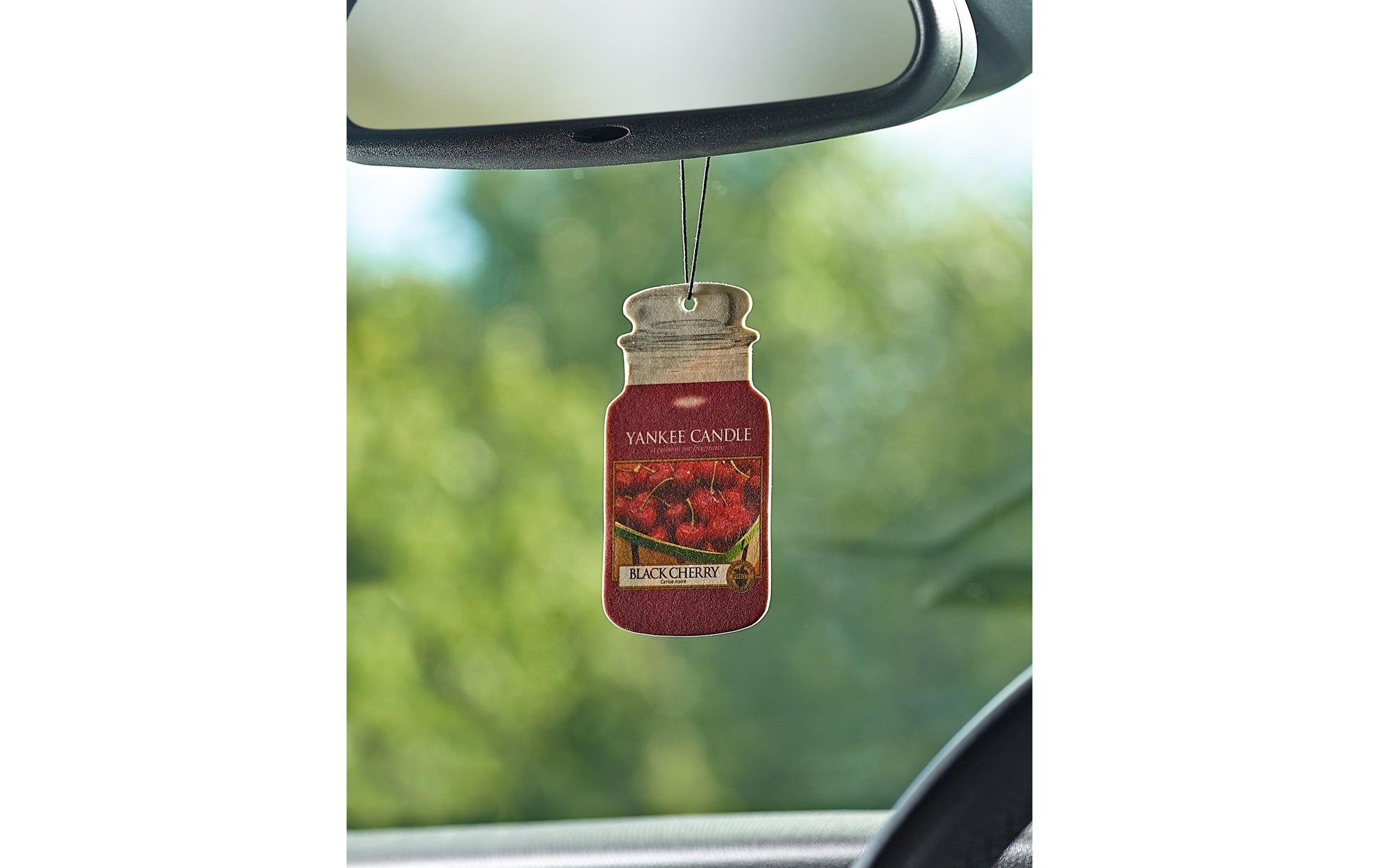 Yankee Candle Black Cherry – Auto-Lufterfrischer Anhänger, 28 Tage