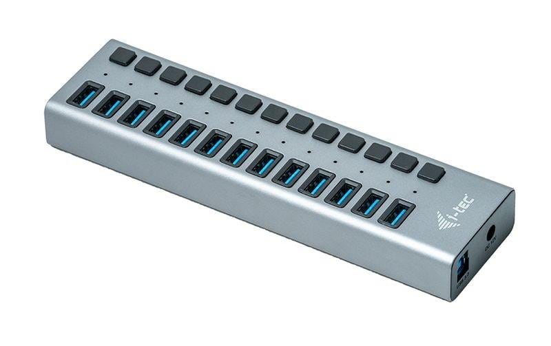 i-tec Ladegerät – 60 W, 13× USB-A, mit externem Netzteil – für Tablets, Notebooks, Ultrabooks