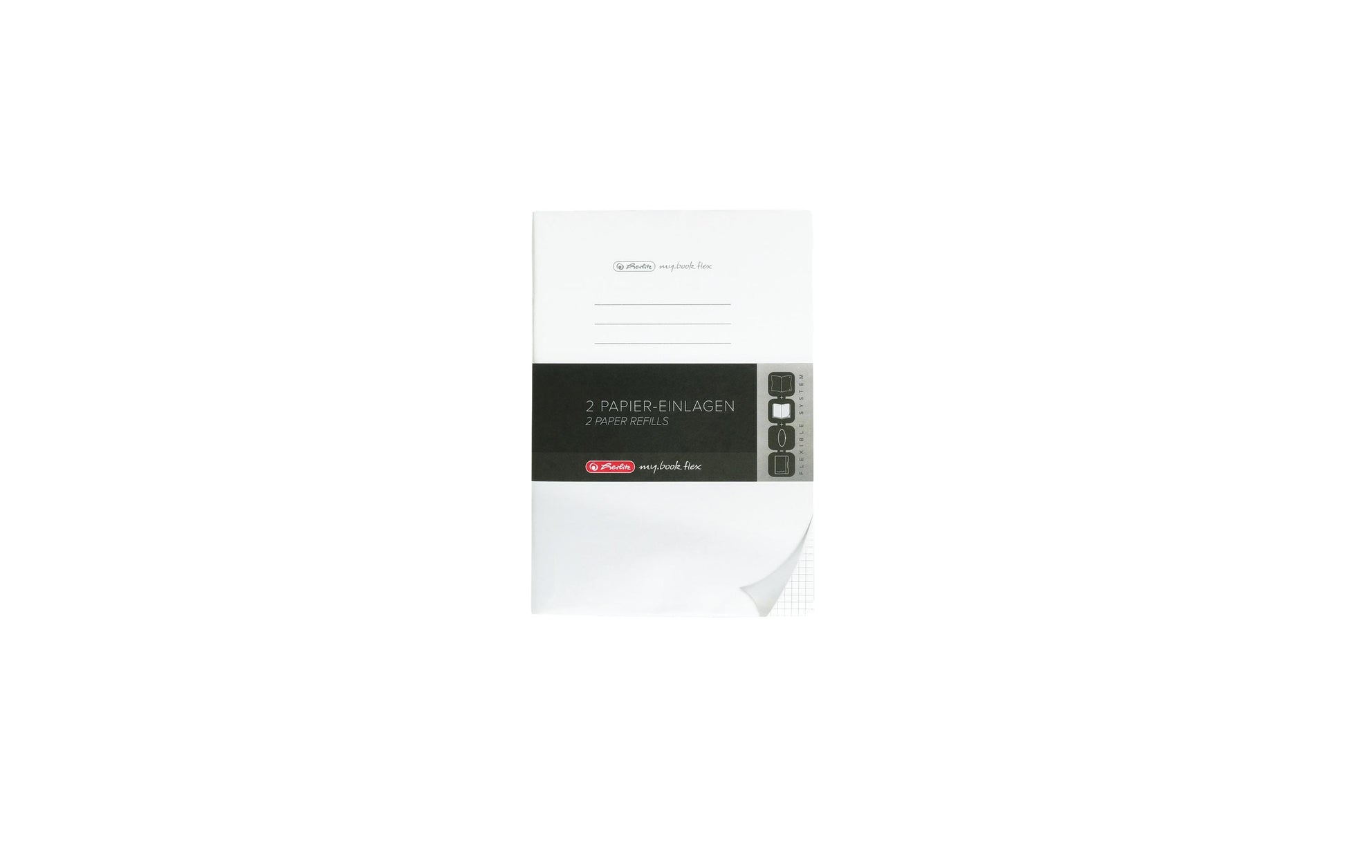 Herlitz Ersatzblätter für my.book flex – A5 – kariert 5 mm – 80 g/m² – 80 Blatt – FSC