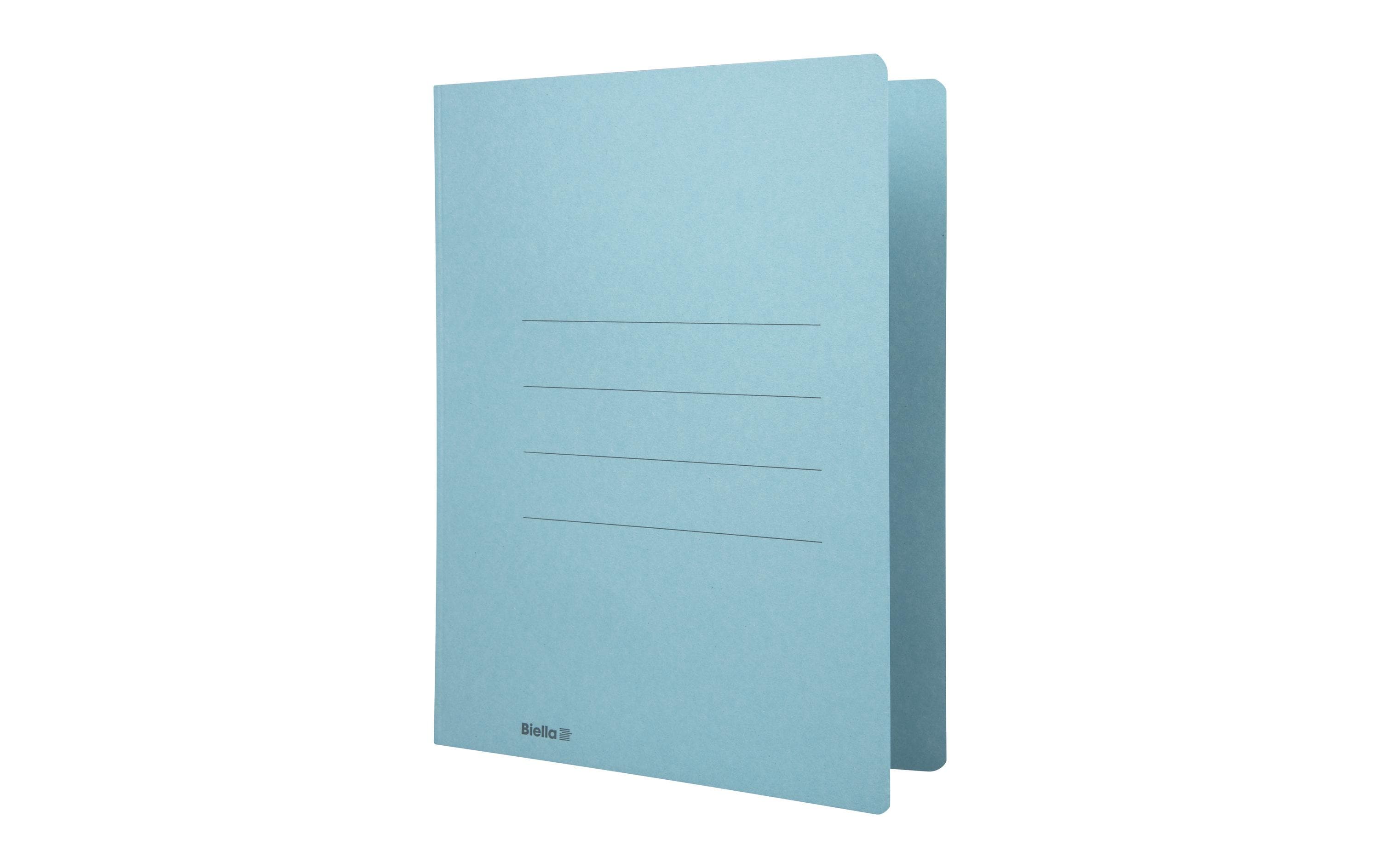 Biella Einlagemappe A4 – 240 g/m², Blau, für 90 Blatt