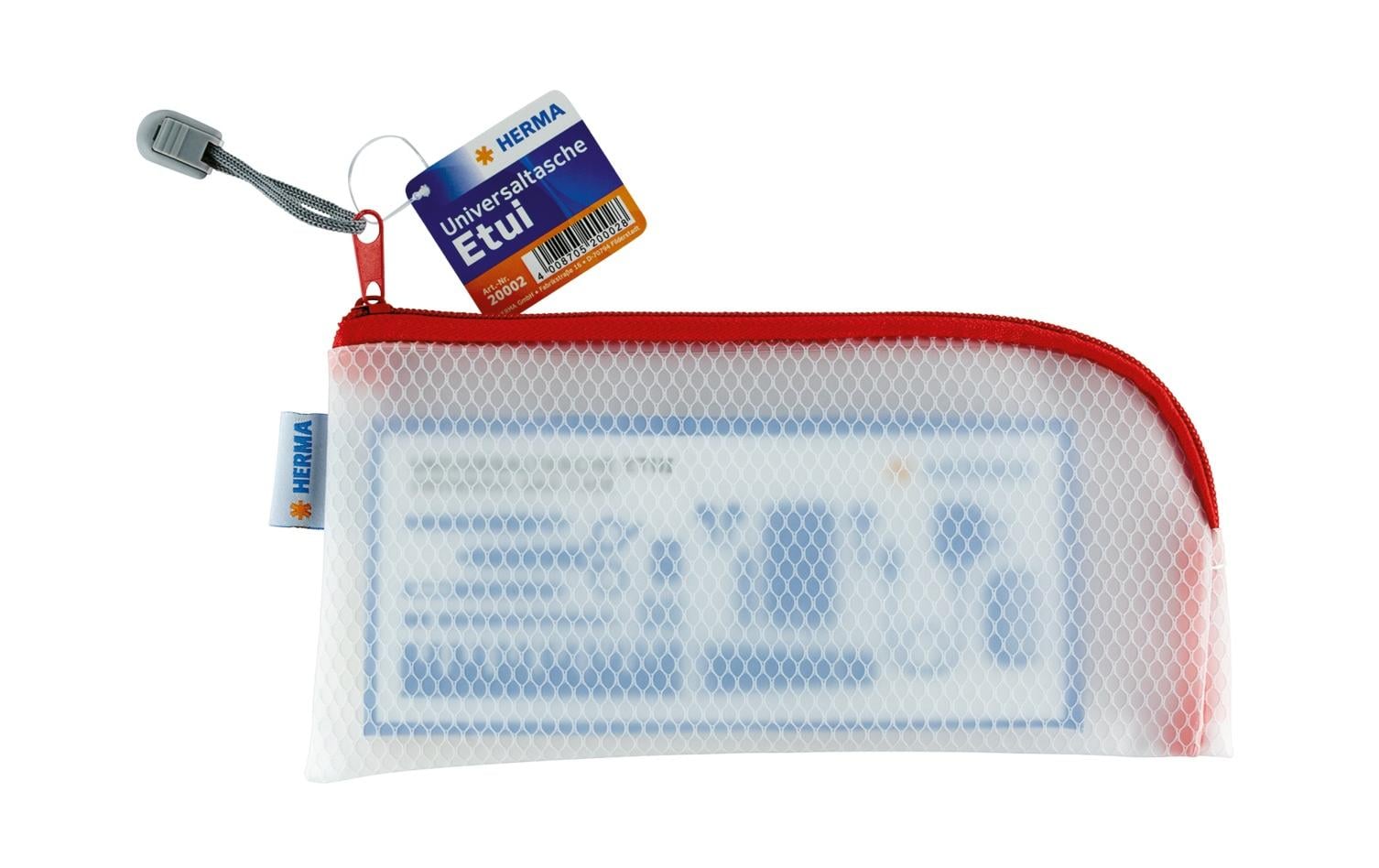 HERMA Etui – rot – Kunststoff – 23,0 × 11,0 × 0,7 cm