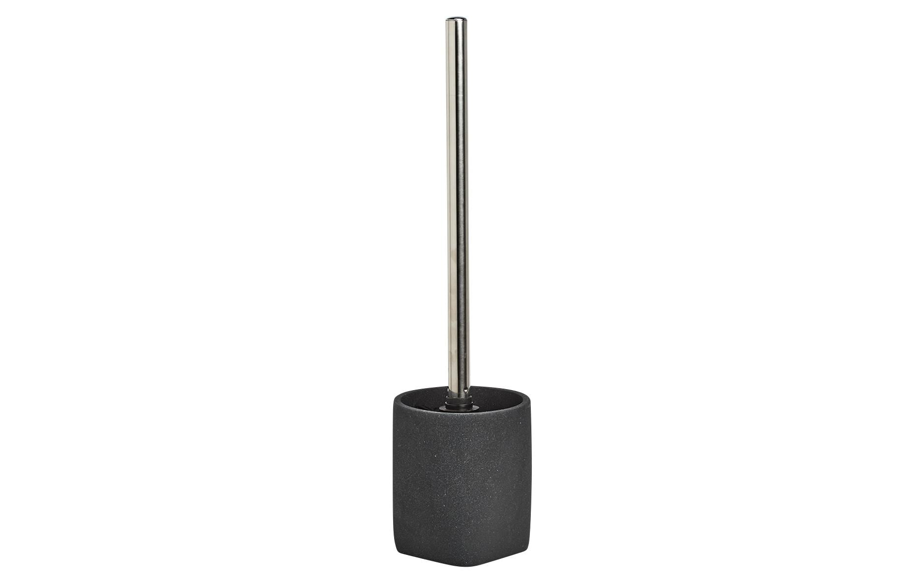 Zeller Present WC-Bürstenset – Polyresin, schwarz, H 36,5 cm, Ø 9,5 cm
