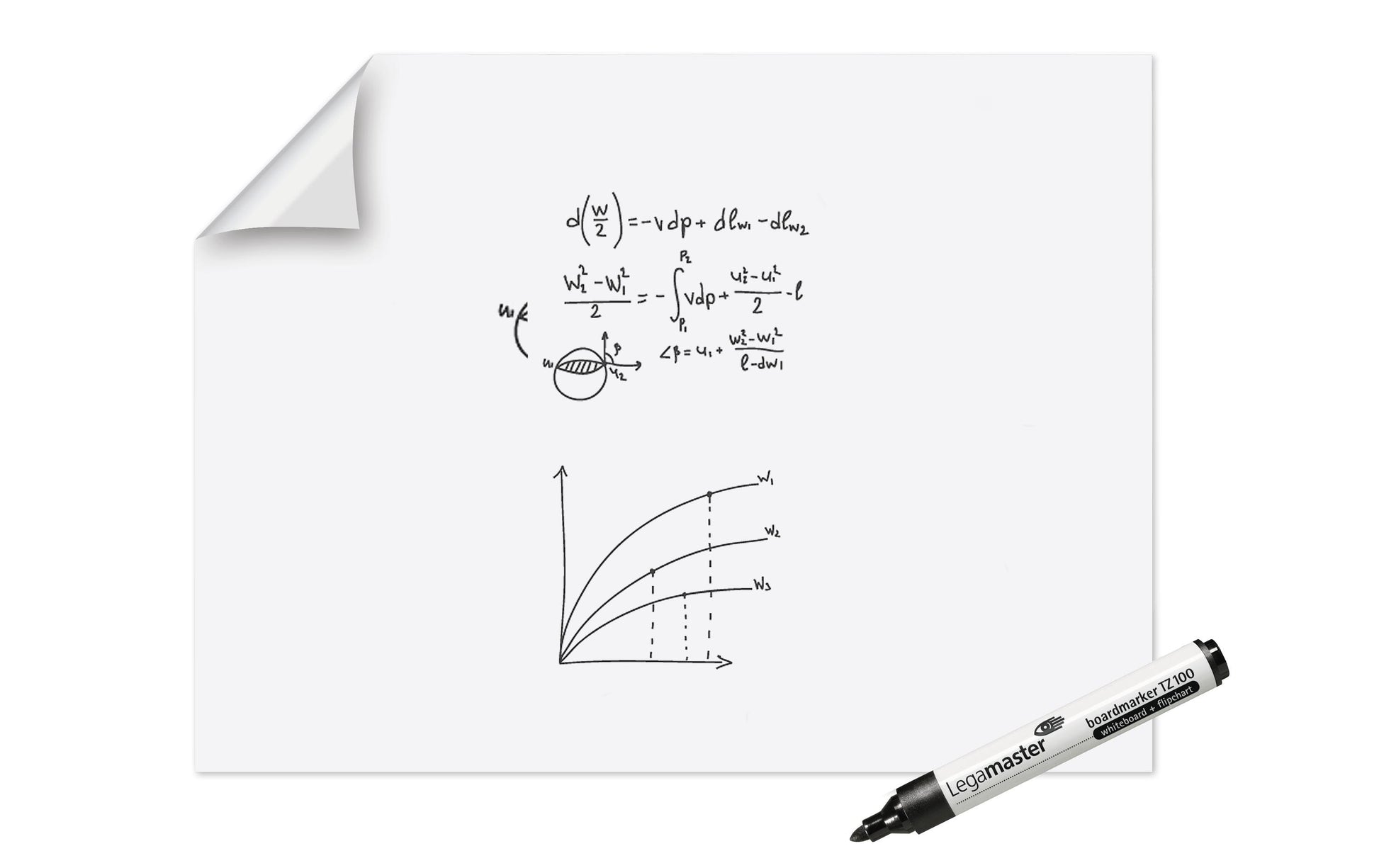 Legamaster Whiteboard – 120 × 90 cm, Wandmontage, inkl. Stift – 15-teilig