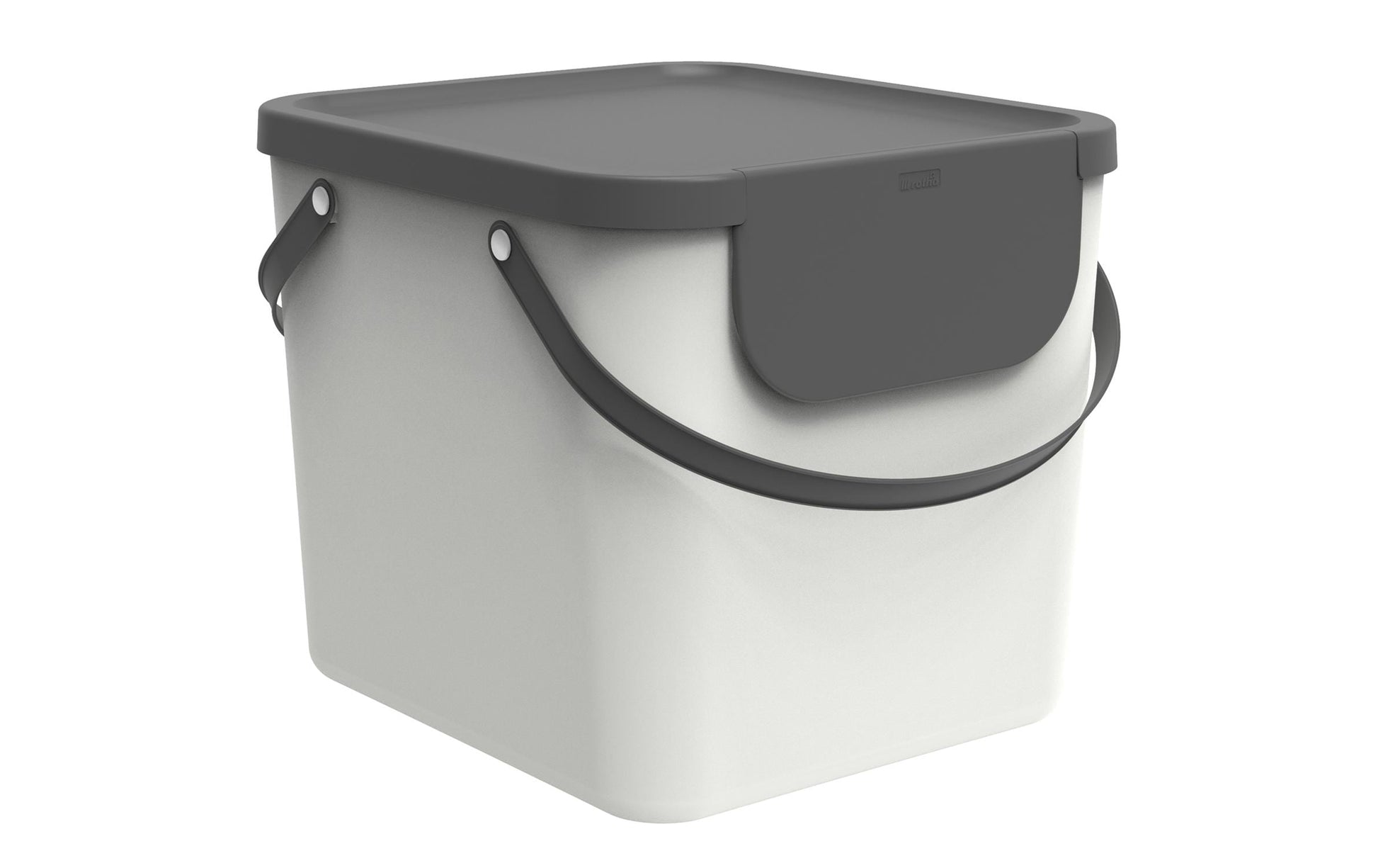 Rotho Recyclingbox Albula – 40 l – Recycling-Kunststoff, rechteckig – weiss