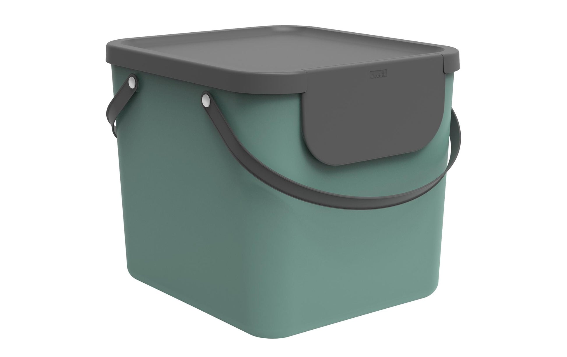 Rotho Recyclingbox Albula – 40 l – Kunststoff, rechteckig – grün