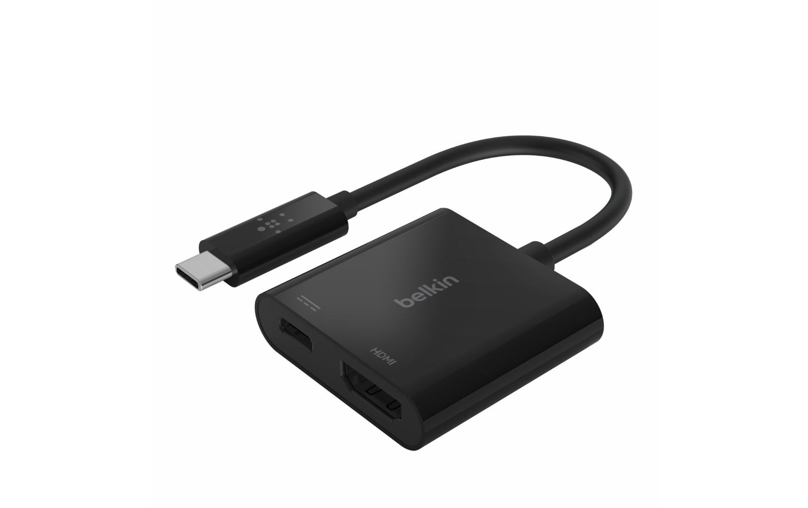 Belkin AVC002BTBK USB-C zu HDMI Adapter – 4K (3840 × 2160), 0,06 m, PD 60 W