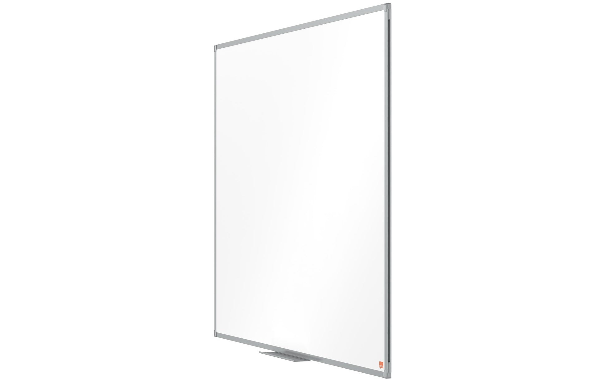 Nobo Whiteboard – 120 × 89,2 cm, Melamin, Aluminiumrahmen, Wandmontage, inkl. Stifteablage, Befestigungsmaterial