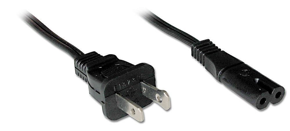 Lindy Netzkabel, US-Stecker auf IEC C7, 2 m