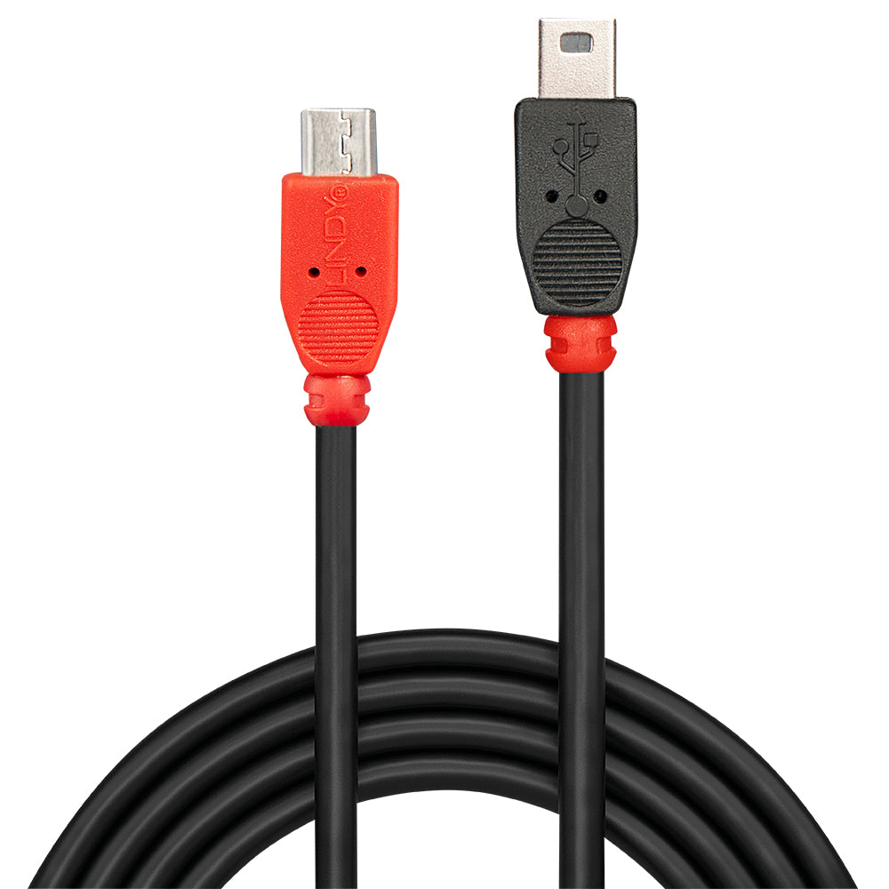 Lindy USB-Kabel, Micro-USB zu Mini-USB, 2 m, USB 2.0