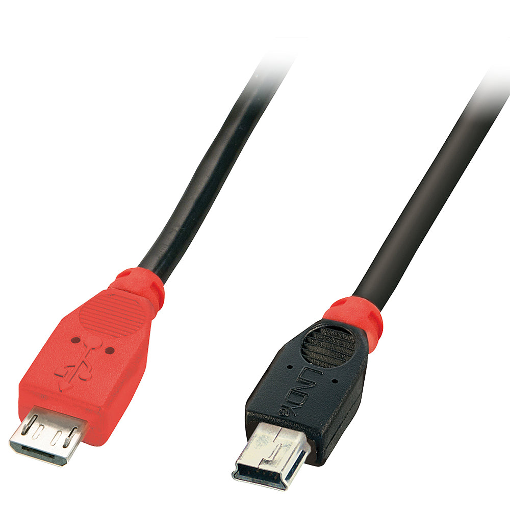 Lindy USB-Kabel, Micro-USB zu Mini-USB, 2 m, USB 2.0