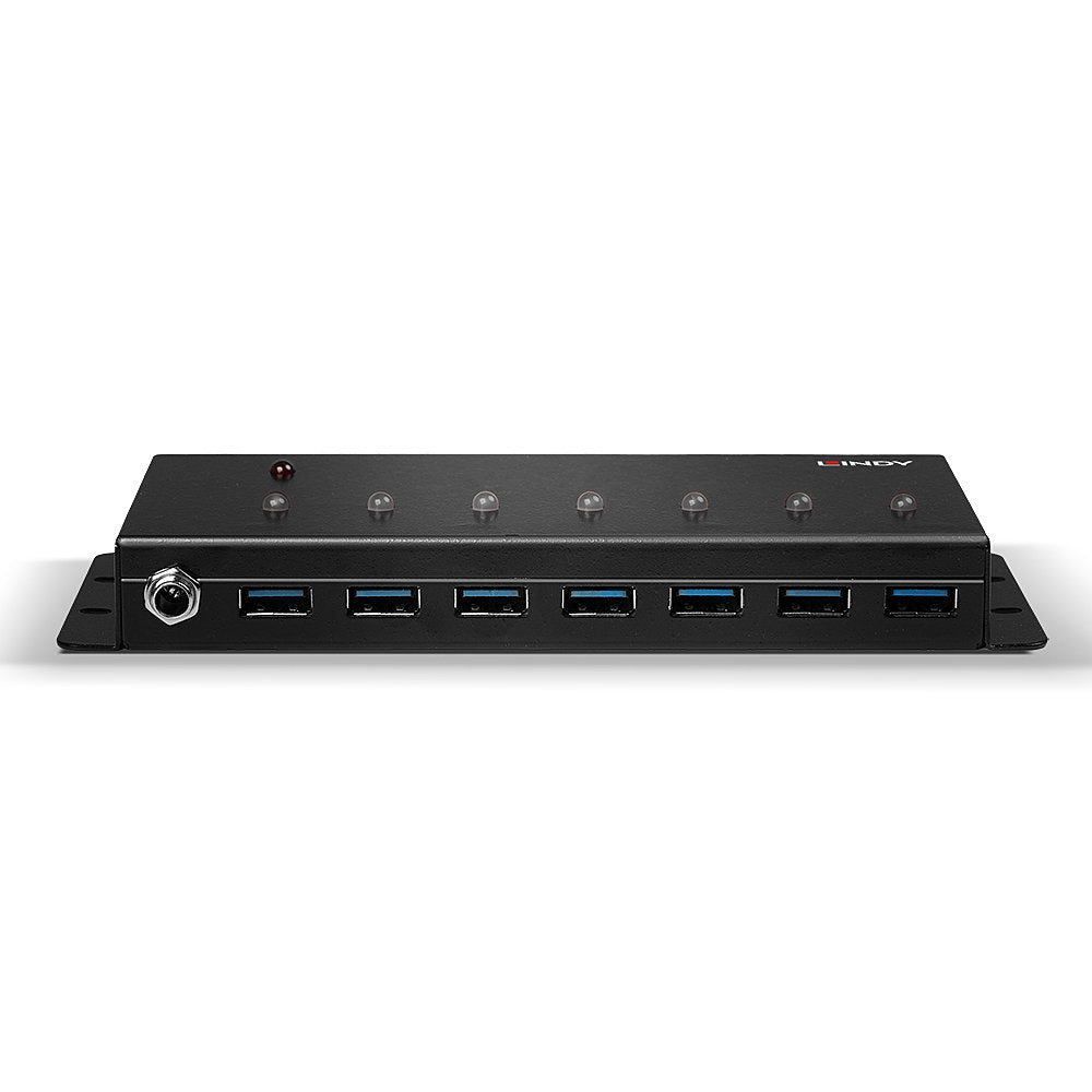 Lindy 43128 USB-Hub – USB 3.2 Gen 1, 7× USB-A