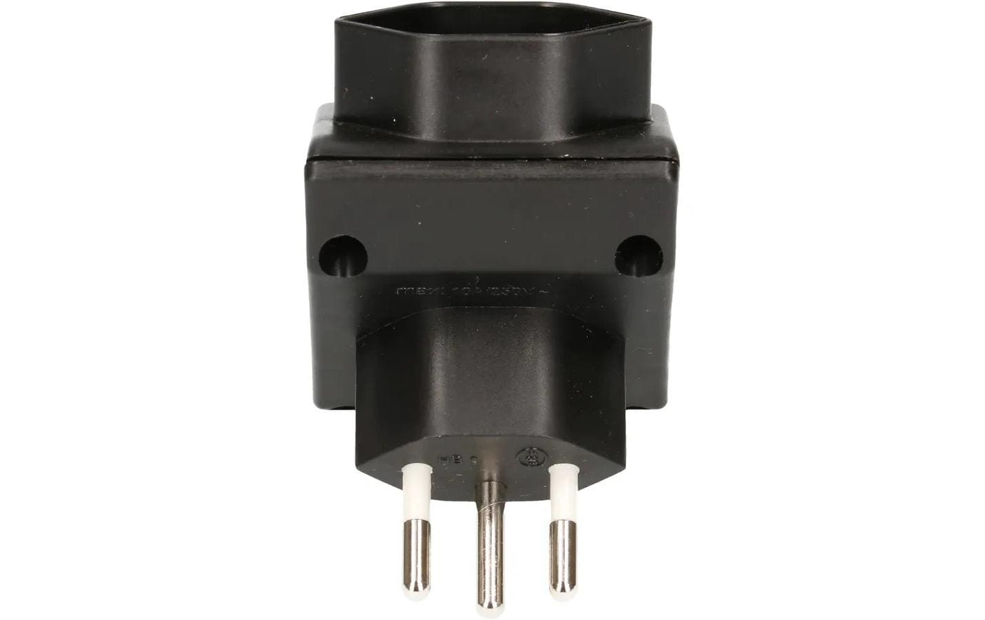 Max Hauri AG Max Hauri Steckdosenleiste, 3×T13, Eingang T12, 80×80×48 mm – schwarz