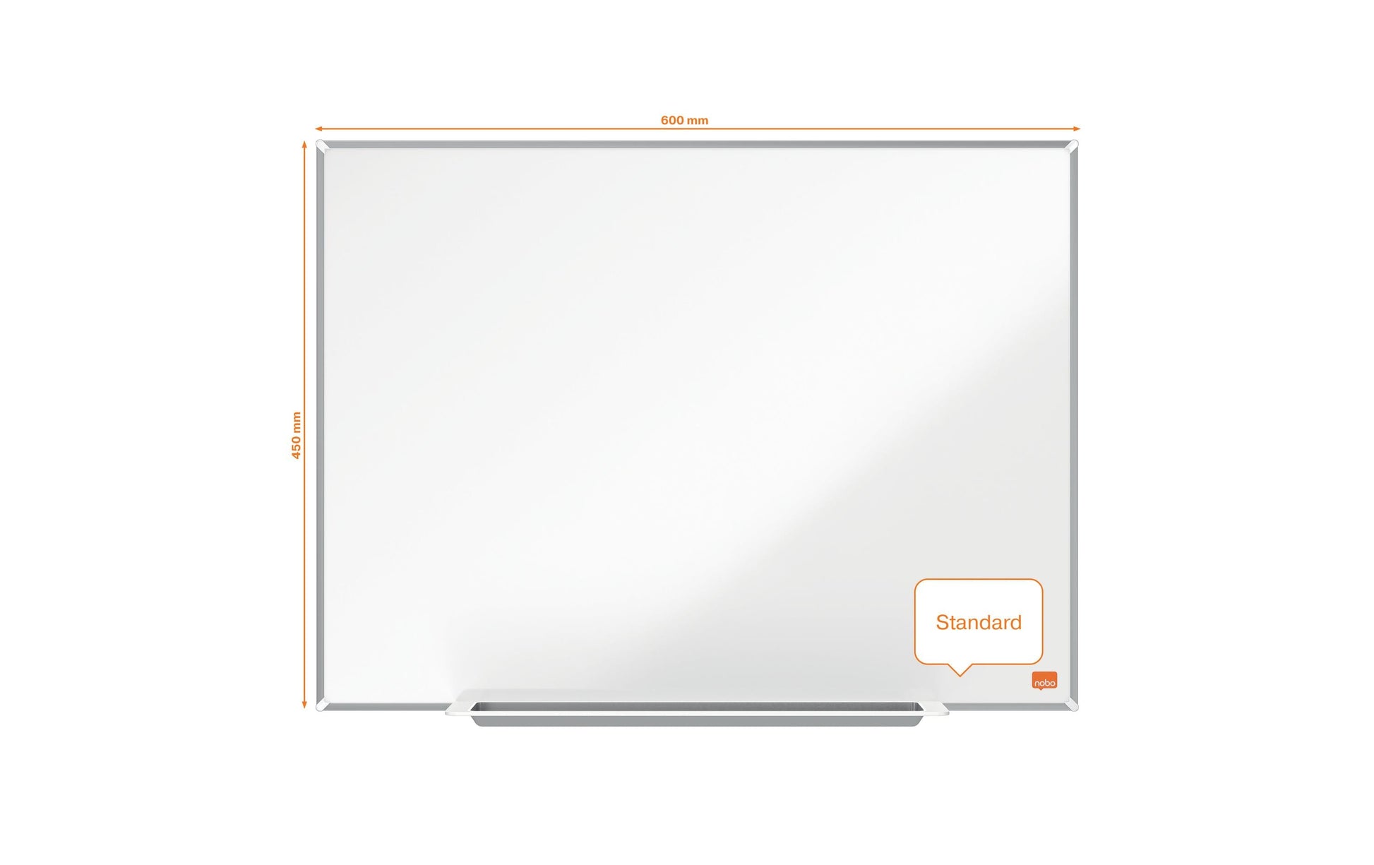 Nobo Impression Pro Whiteboard – Stahl, magnetisch – 60 × 45 cm