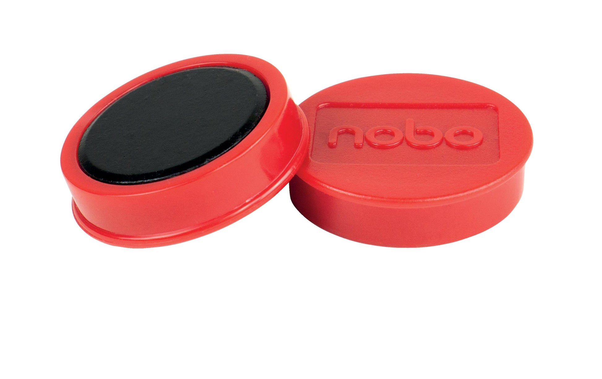 Nobo Tafelmagnete – Ø 38 mm, 10 Stk., rot