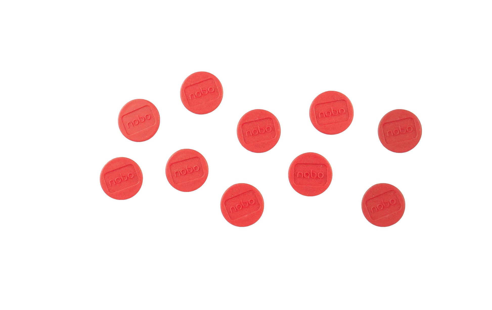 Nobo Tafelmagnete – Ø 13 mm – 10 Stk. – rot
