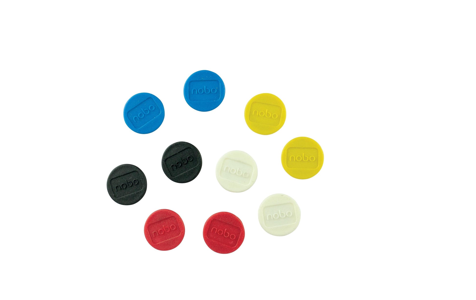 Nobo Tafelmagnete – Ø 24 mm, 10 Stk., grün