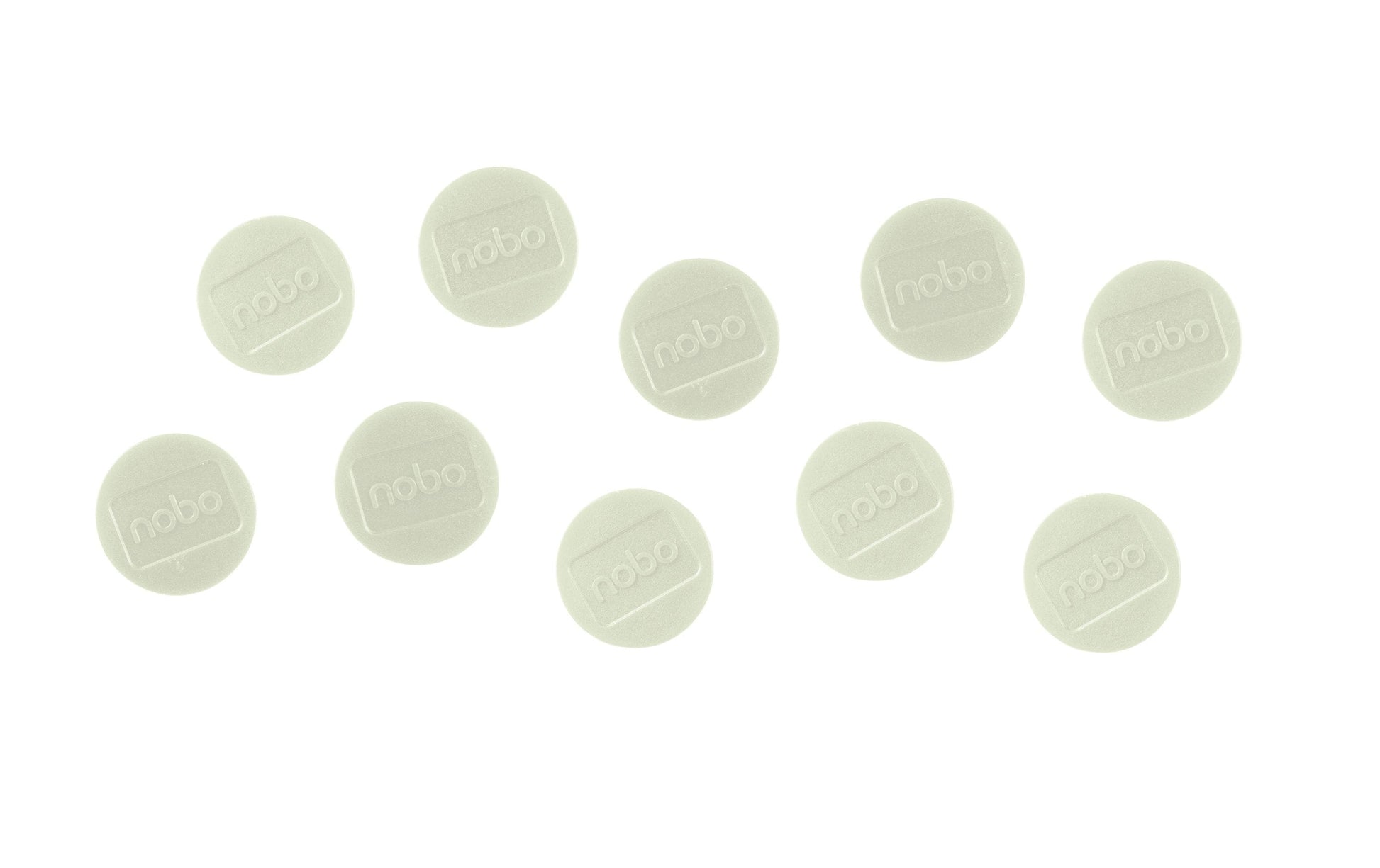 Nobo Tafelmagnete – Ø 32 mm – 10 Stk., weiss