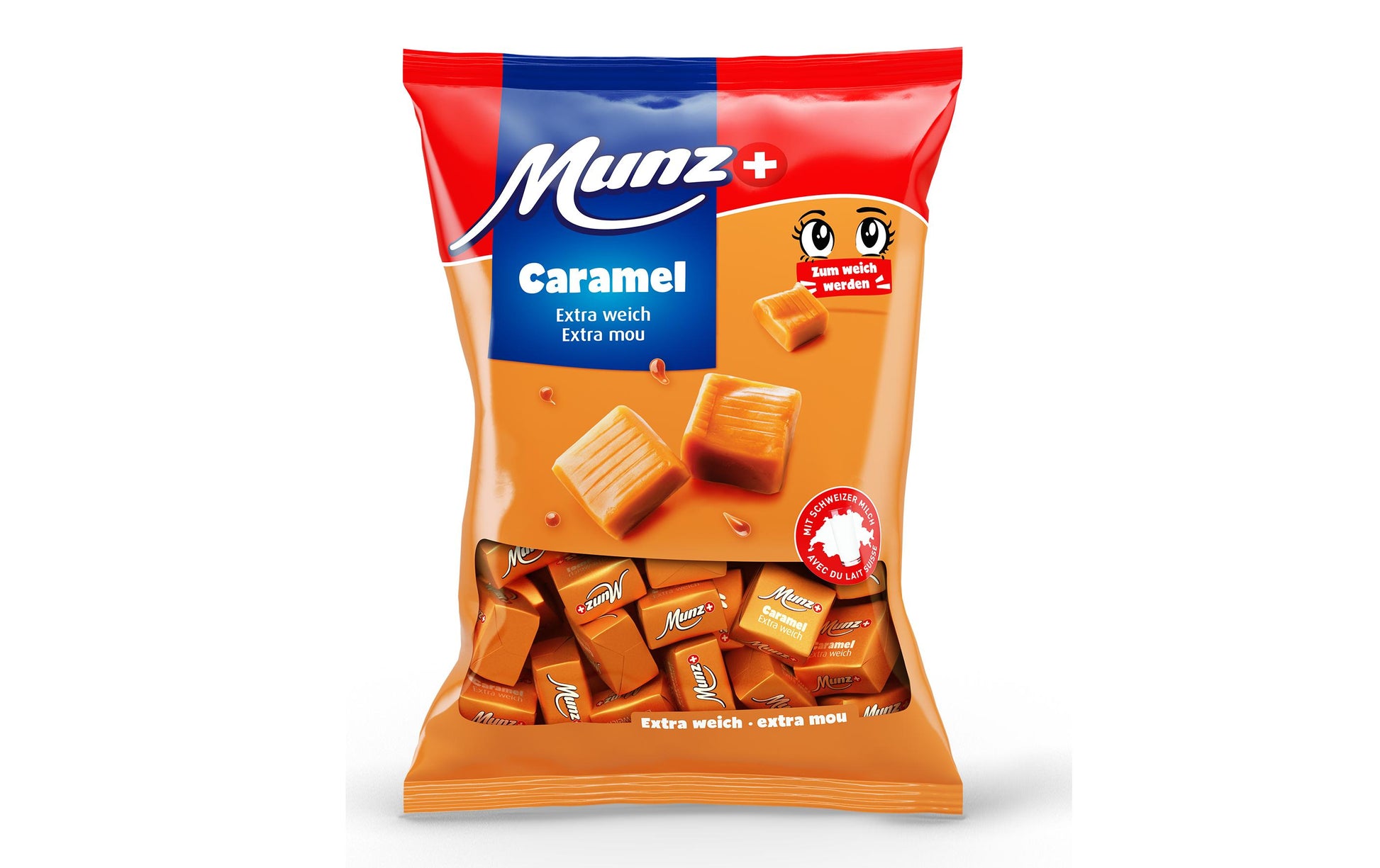 Maestrani Munz Lutschbonbons – Karamell, extra weich – 200 g