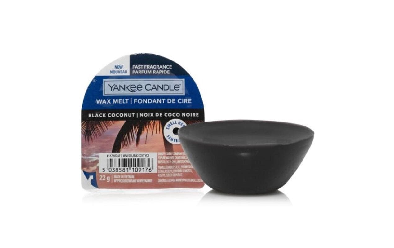 Yankee Candle Black Coconut – Duftwachsplättchen, rund, Ø 7 cm, 22 g, 1 Stück