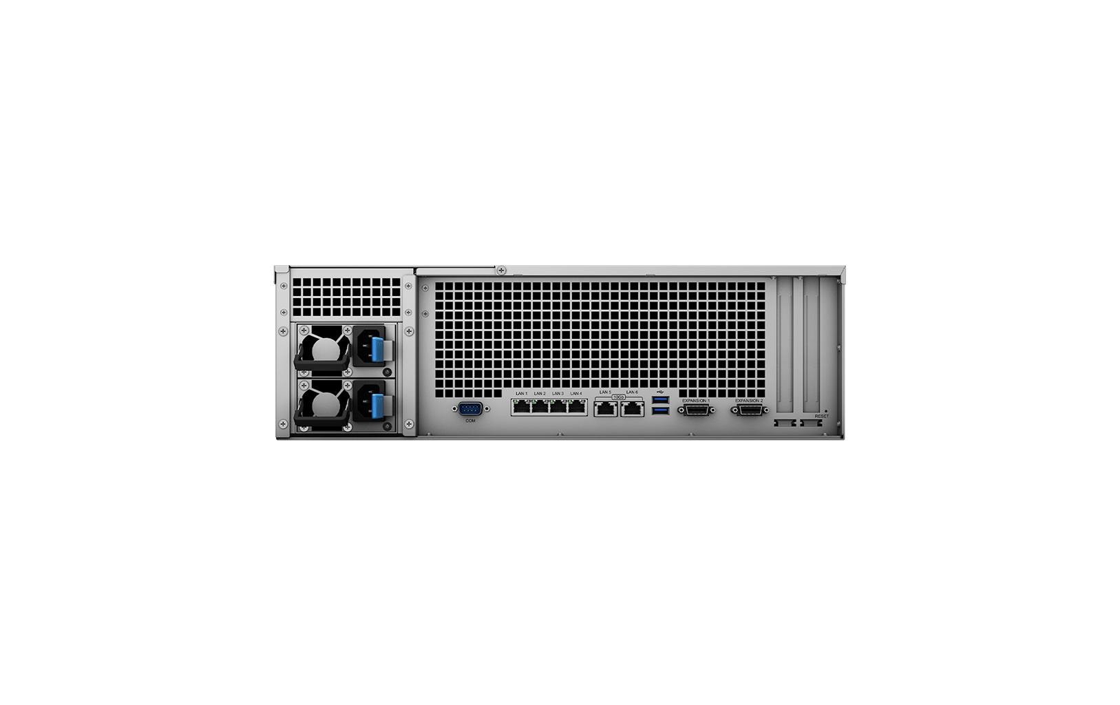Synology RS4021xs+ – 16-Bay Rack 3U NAS – Intel Xeon D-1541, 16 GB RAM, 10GbE, redundantes Netzteil
