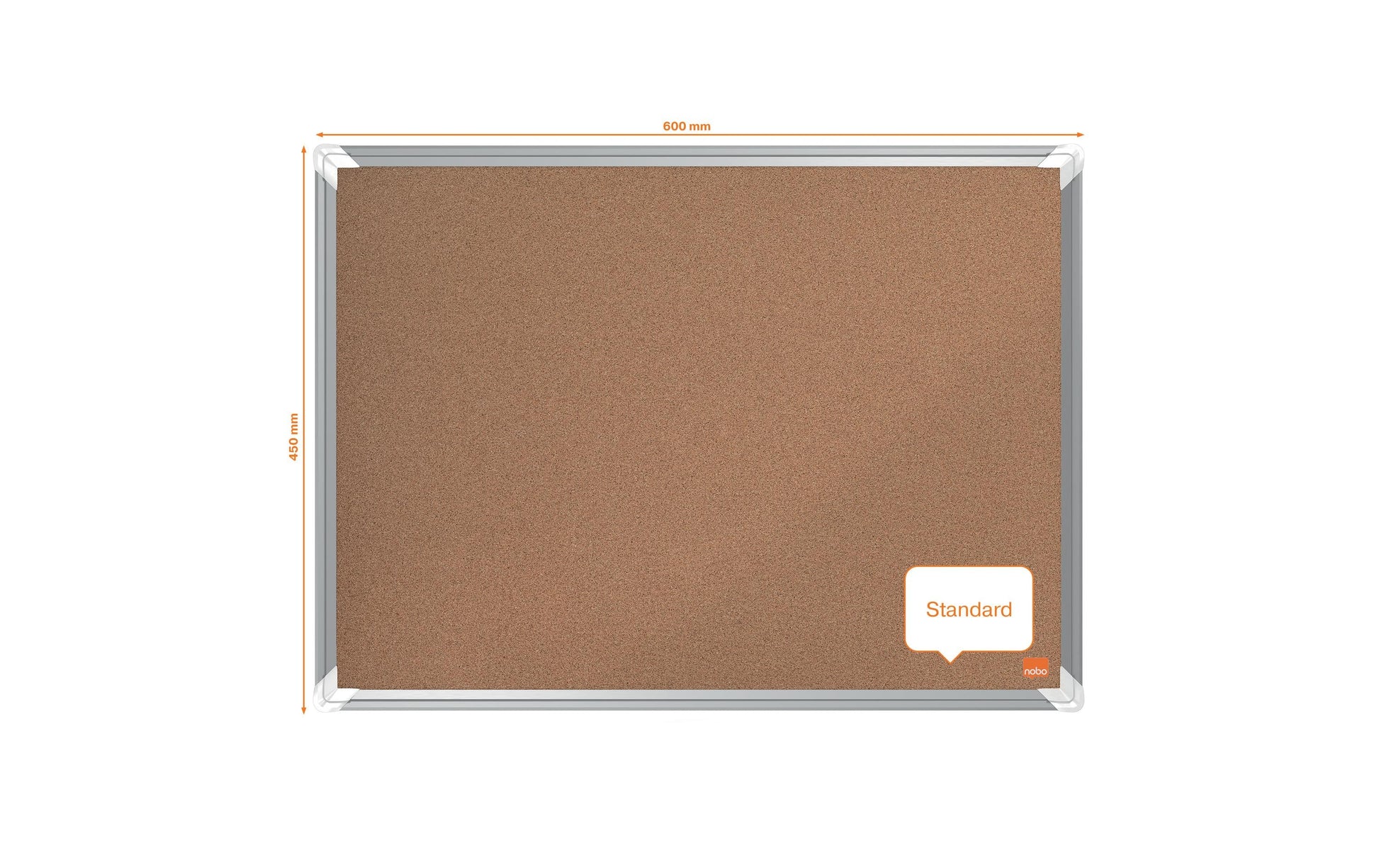 Nobo Pinnwand – Kork, Alurahmen – 241,5 × 119,6 cm