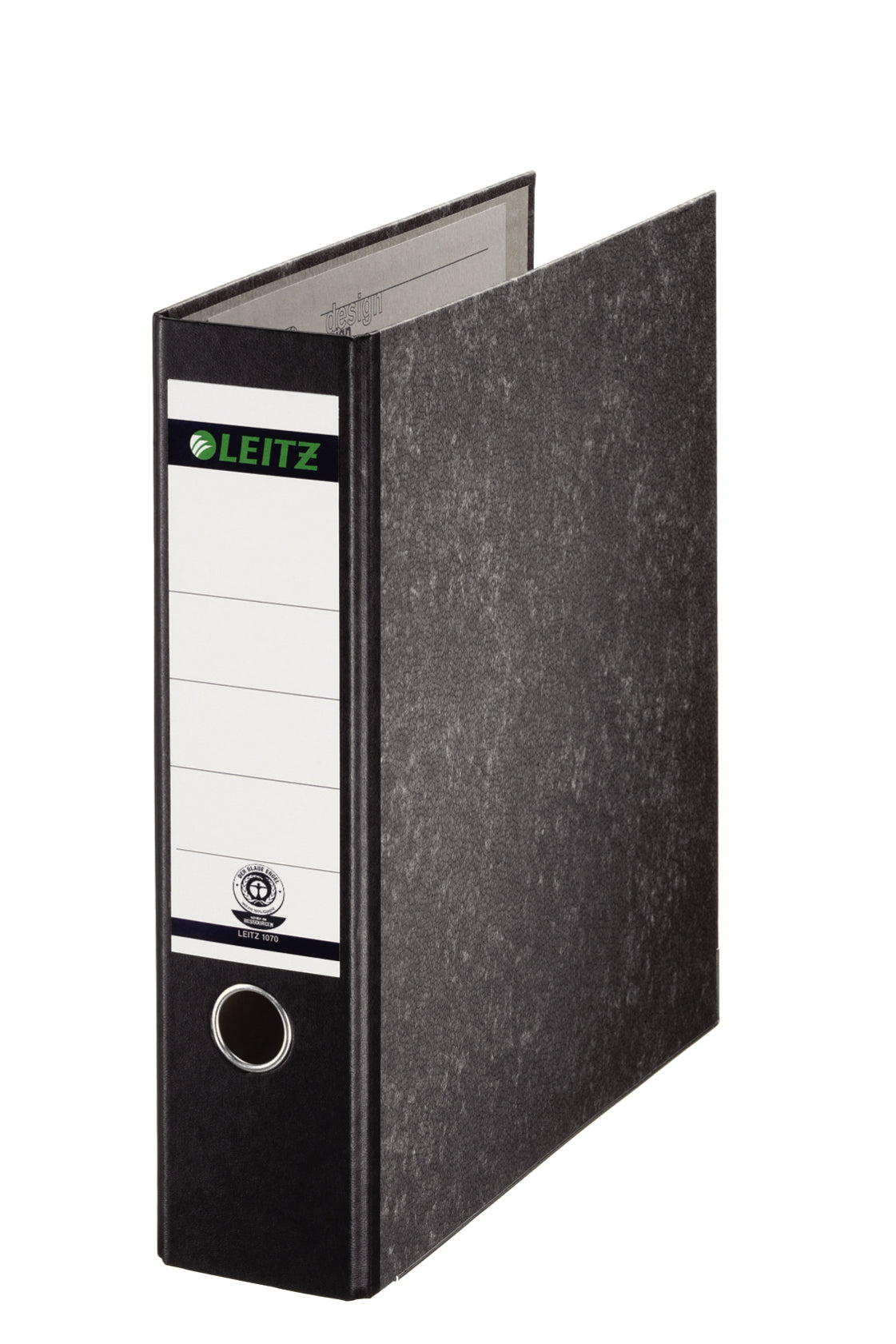 Leitz 180° Wolkenmarmor Ordner – für A4 – Rückenbreite 7,8 cm – schwarz