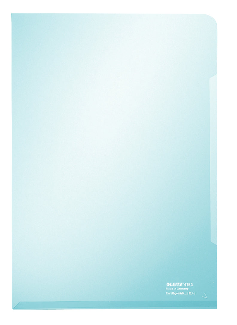 Leitz Sichtmappe A4 – Blau, PVC, 150 µm, 100er-Pack