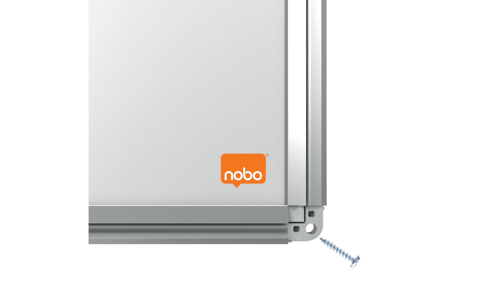 Nobo Whiteboard – 60 × 45 cm, Aluminiumrahmen, Wandmontage, inkl. Stiftablage