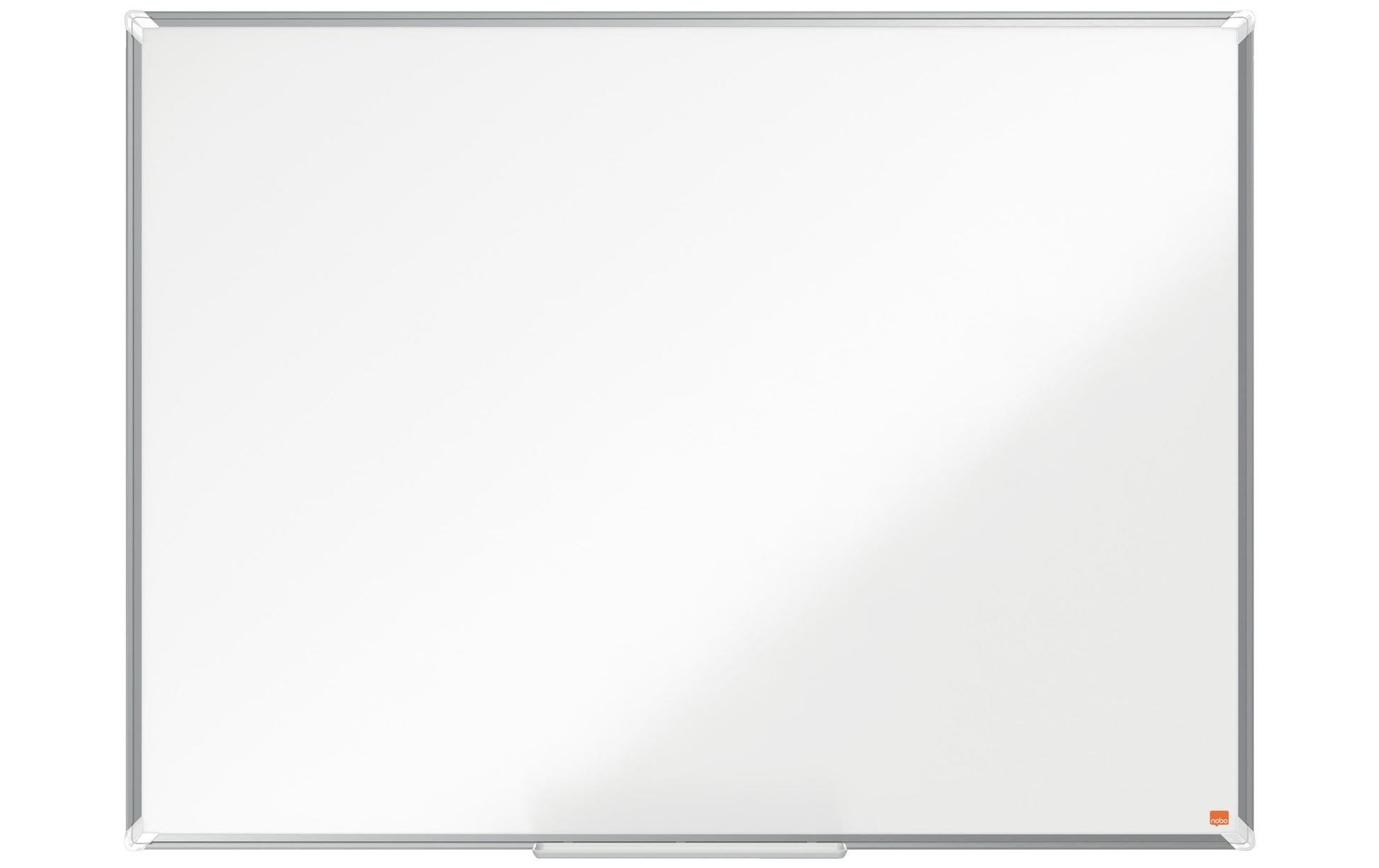 Nobo Whiteboard – 120 × 90 cm, Stahl, magnetisch, Aluminiumrahmen, Wandmontage, inkl. Marker, Markerablage