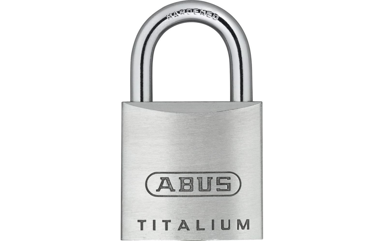 ABUS 64TI/25 Mechanisches Vorhängeschloss – Aluminium, Bügel 13,5×13 mm, Ø4 mm, Sicherheitsstufe 3, Aussen