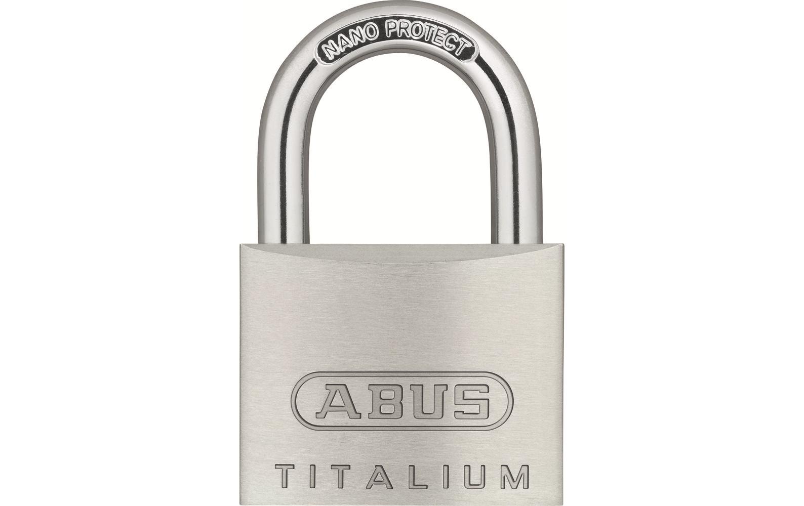 ABUS 64TI/40 Mechanisches Vorhängeschloss – Aluminium, Bügel 23×22 mm, Ø6 mm, Sicherheitsstufe 5, Aussen