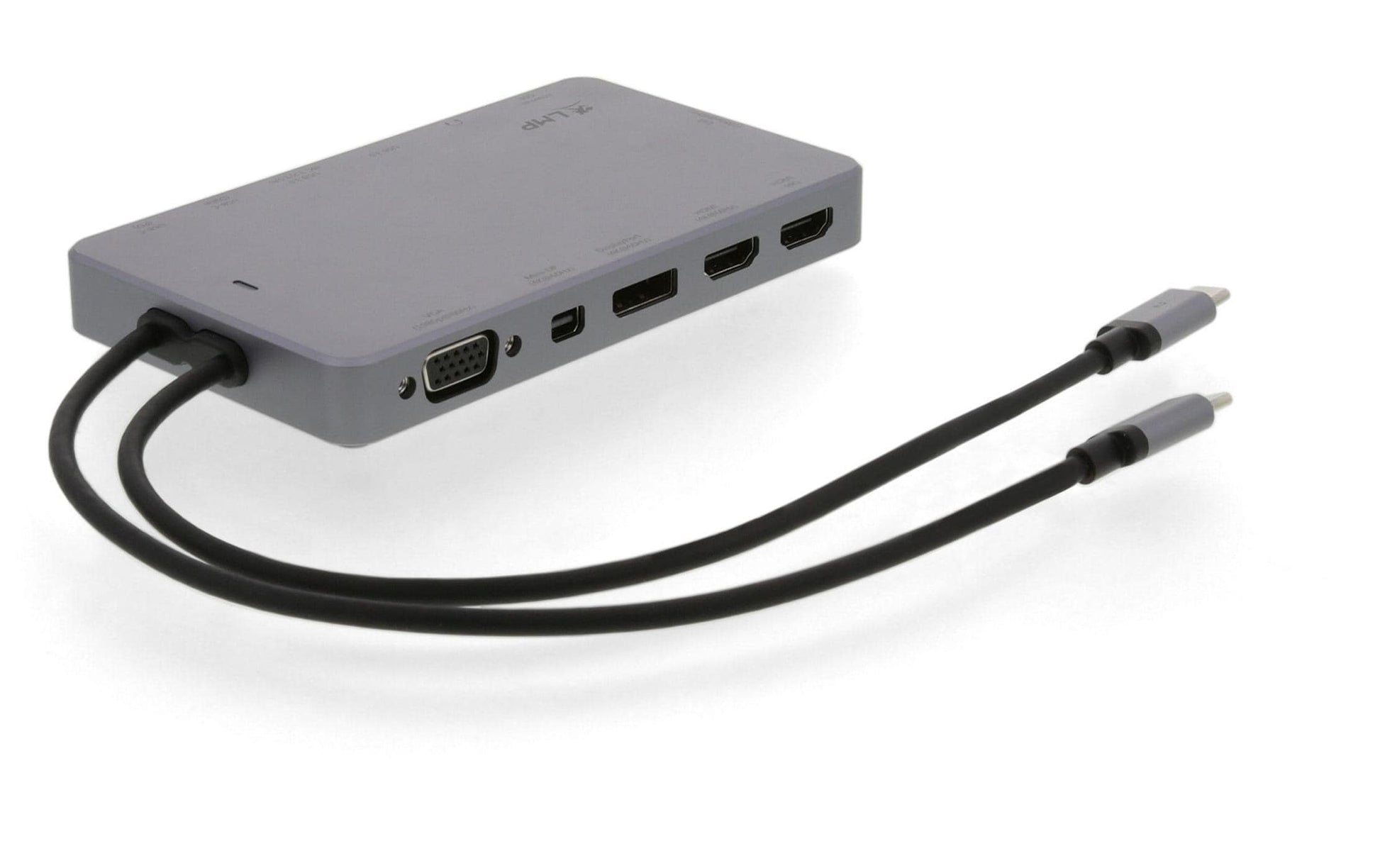 LMP Display 2 Dockingstation – USB-C, 2× DP, 2× HDMI, 2× USB-A, 2× USB-C, 100 W PD, GbE, für Mac (2016–20)