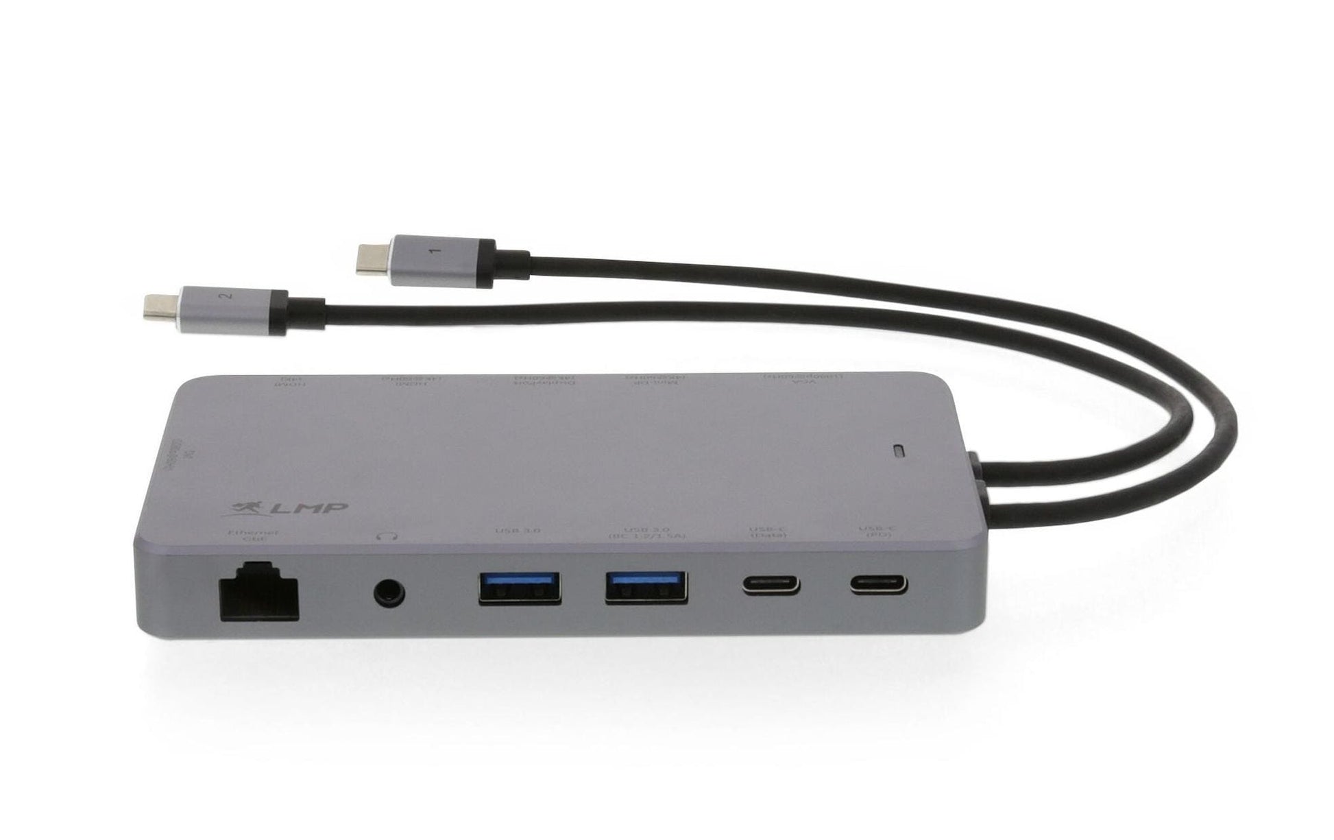 LMP Display 2 Dockingstation – USB-C, 2× DP, 2× HDMI, 2× USB-A, 2× USB-C, 100 W PD, GbE, für Mac (2016–20)