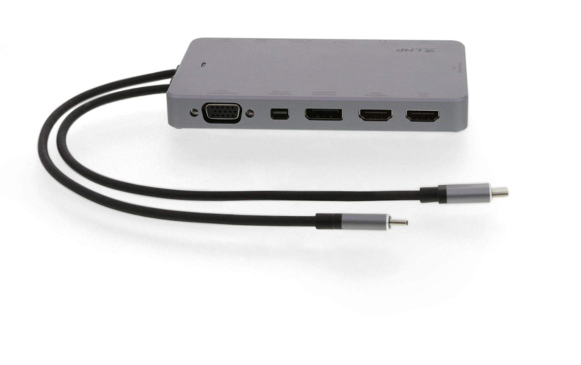 LMP Display 2 Dockingstation – USB-C, 2× DP, 2× HDMI, 2× USB-A, 2× USB-C, 100 W PD, GbE, für Mac (2016–20)