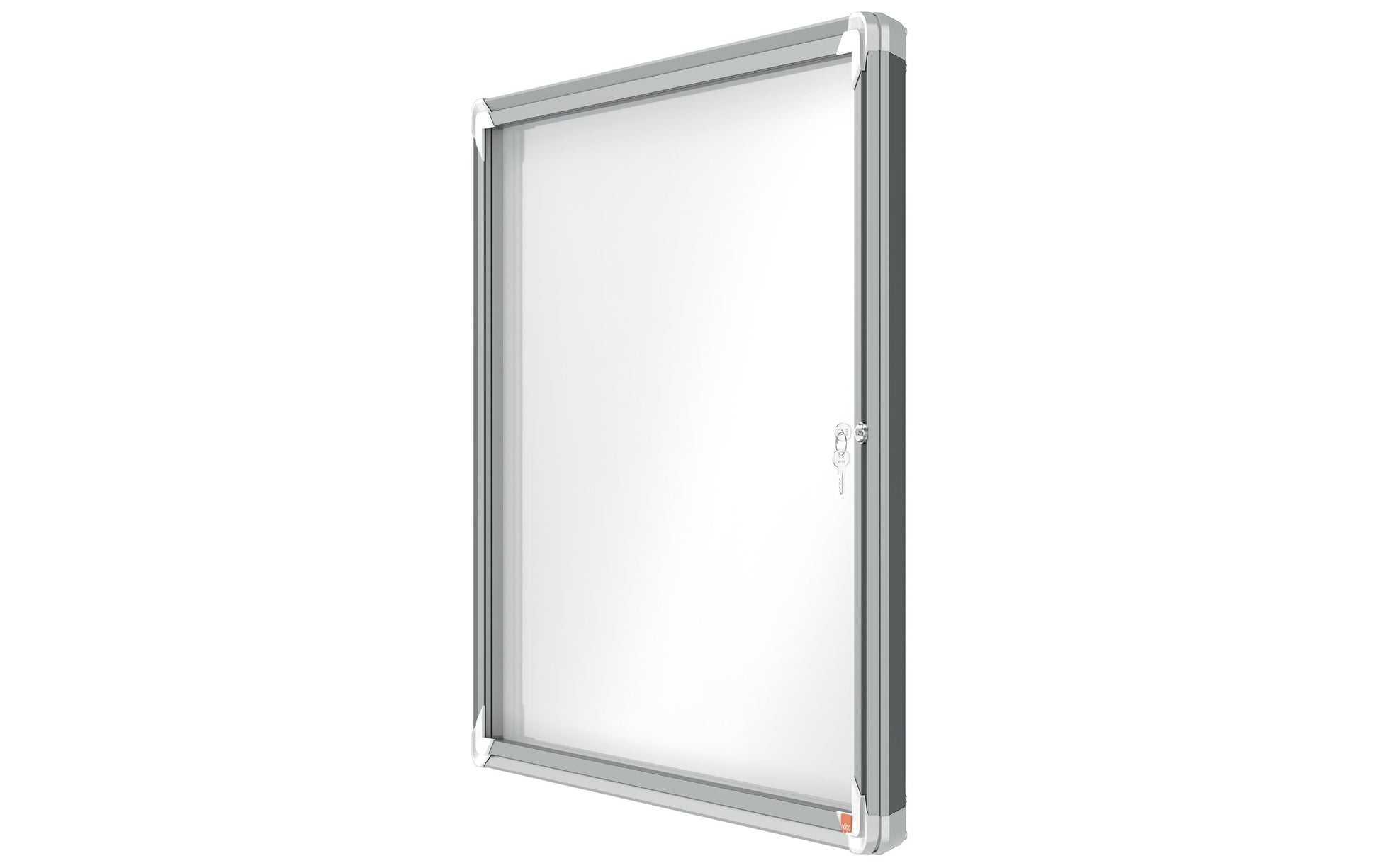 Nobo Schaukasten, 8 × A4 – Aluminium, Glas, abschliessbar, magnethaftend, 92,3 × 66,7 × 4,3 cm