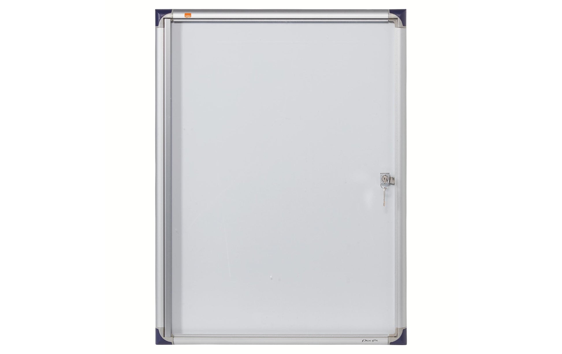 Nobo Schaukasten, 4 × A4 – Aluminium, Acrylglas, abschliessbar, Innenbereich, 51 × 68 × 2,5 cm