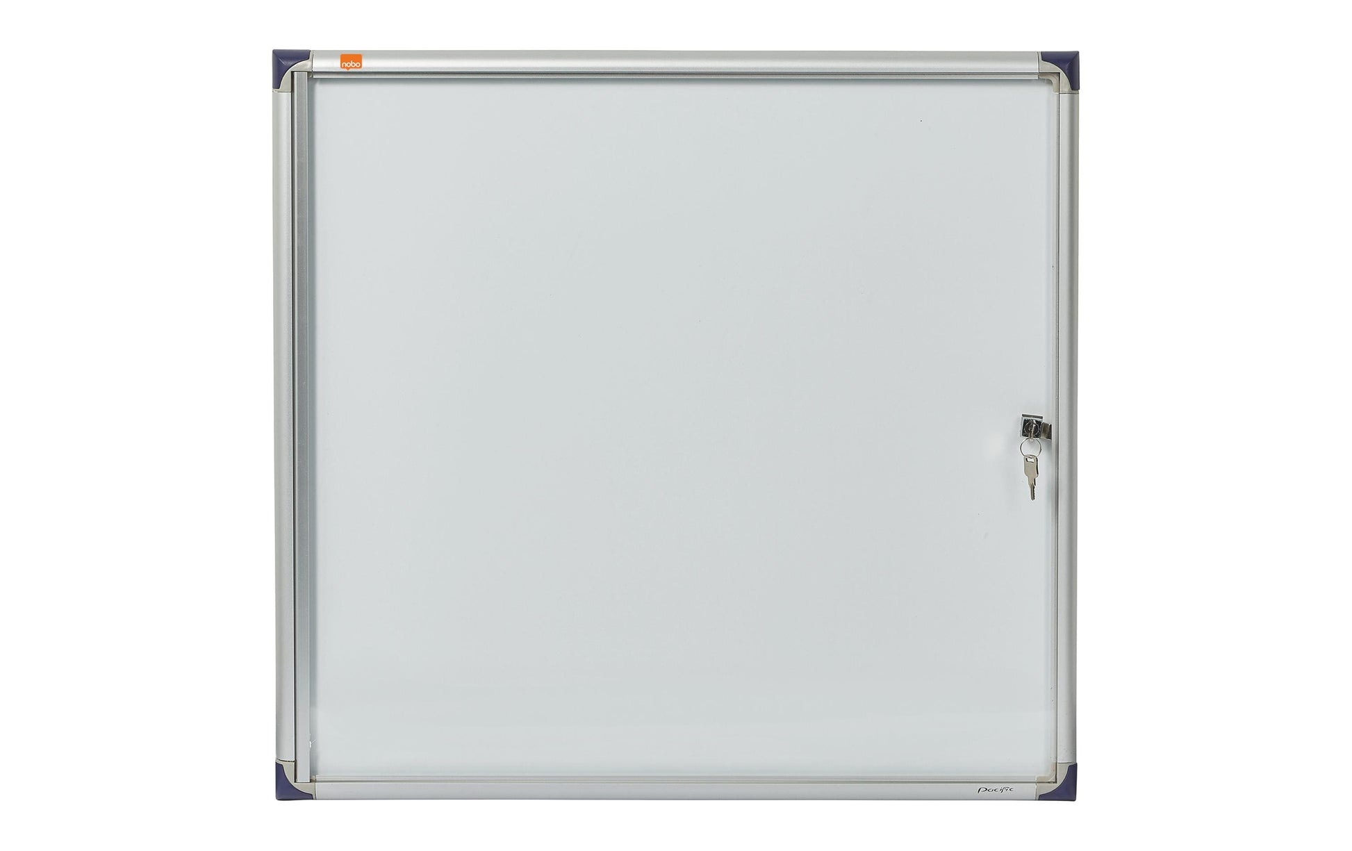Nobo Schaukasten, 6 × A4 – Aluminium, Acrylglas, abschliessbar, Innenbereich, 68 × 72,5 × 2,5 cm