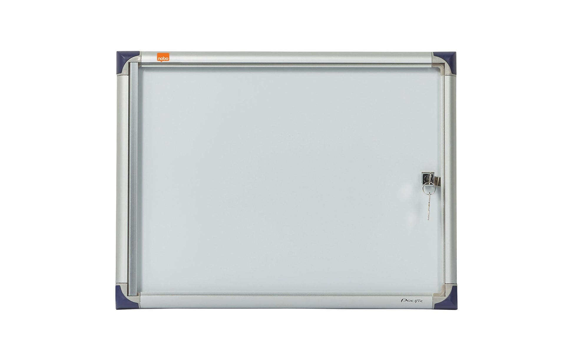 Nobo Schaukasten, 2 × A4 – Aluminium, Acrylglas, abschliessbar, 38,5 × 50,5 × 2,5 cm