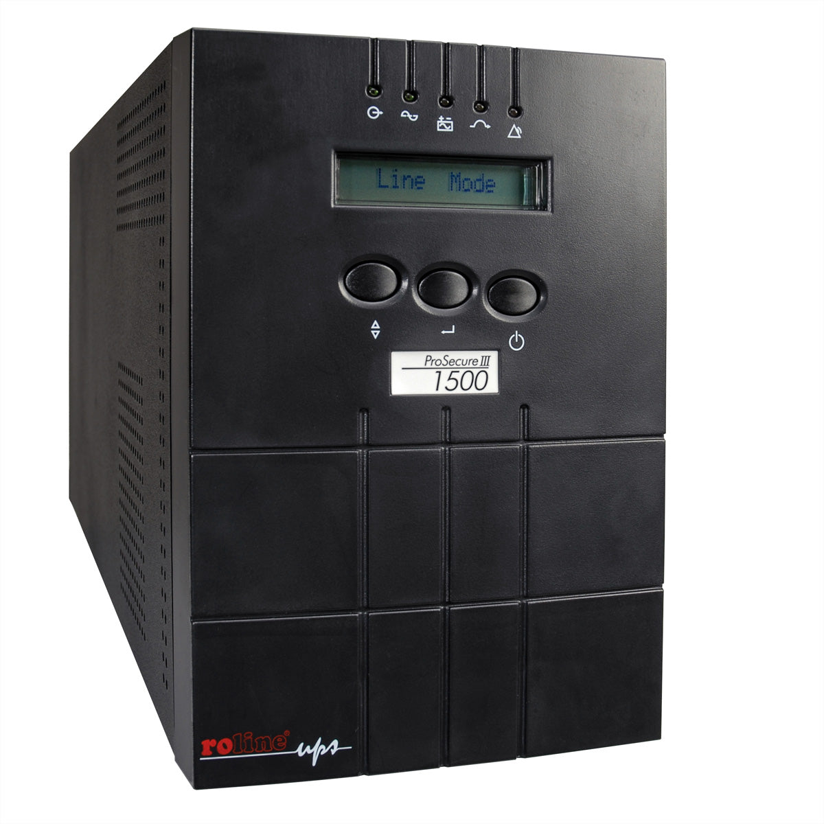 ROLINE ProSecure III 1500 USV 1,5 kVA/1350 W Online – Tower – C13×4, Eingang IEC C14 – Hot-Swap-Batterien, LCD