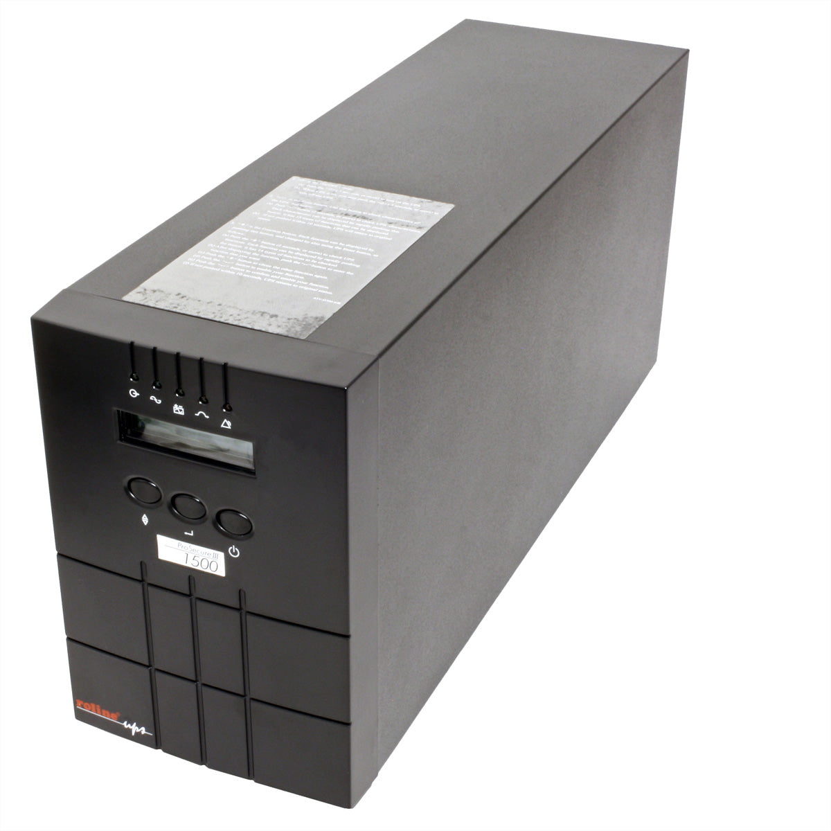 ROLINE ProSecure III 1500 USV 1,5 kVA/1350 W Online – Tower – C13×4, Eingang IEC C14 – Hot-Swap-Batterien, LCD