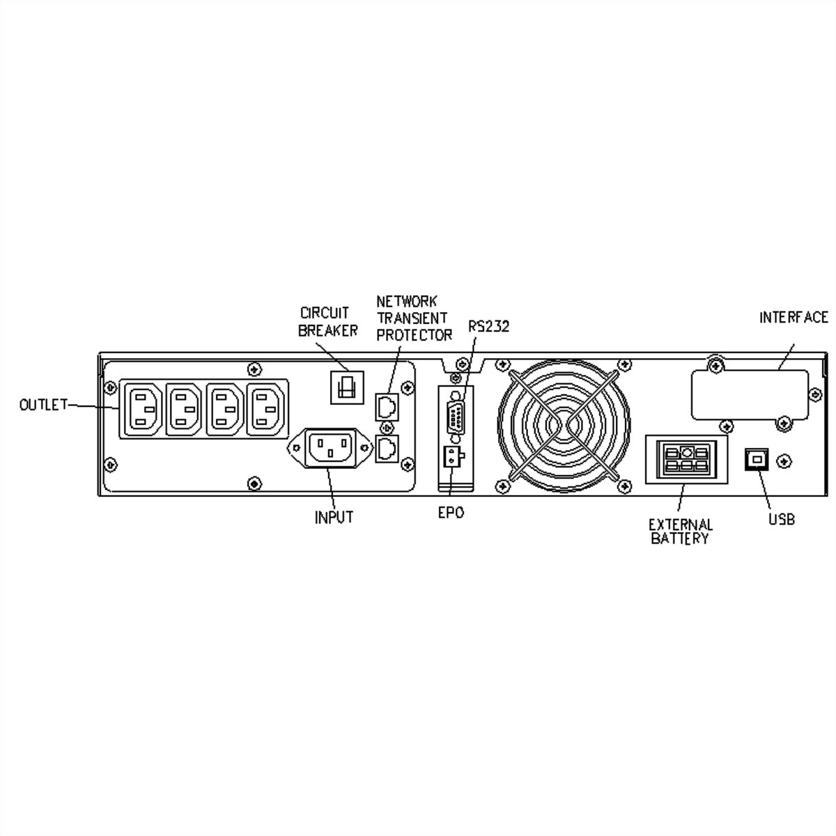 ROLINE ProSecure III 1000 RM2HE USV 1 kVA/900 W Online – 19" Rack, 2U – C13×4, Eingang IEC C14