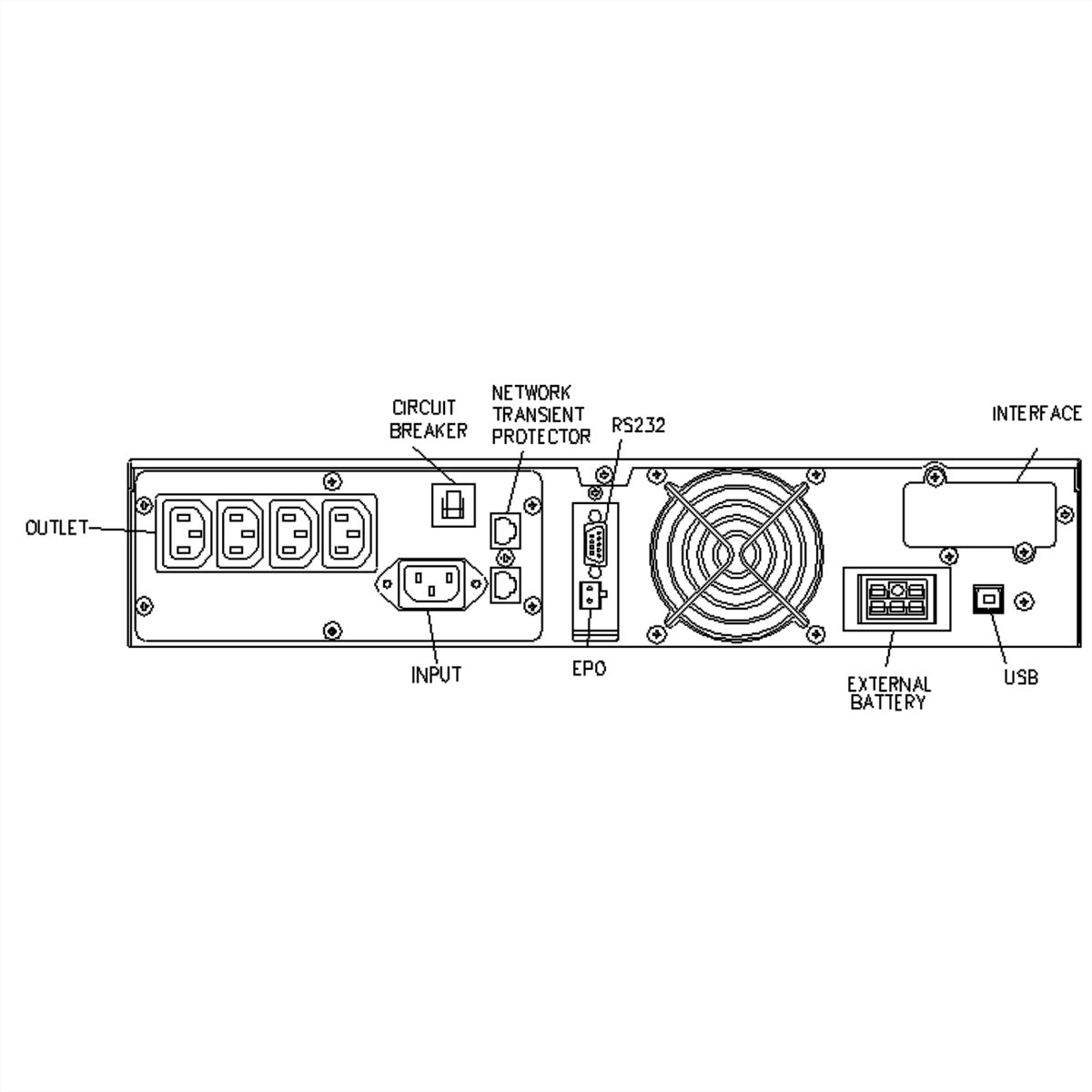 ROLINE ProSecure II 1500 RM2HE USV 1,5 kVA/1050 W Online – 2U Rack – C13×4, IEC C14