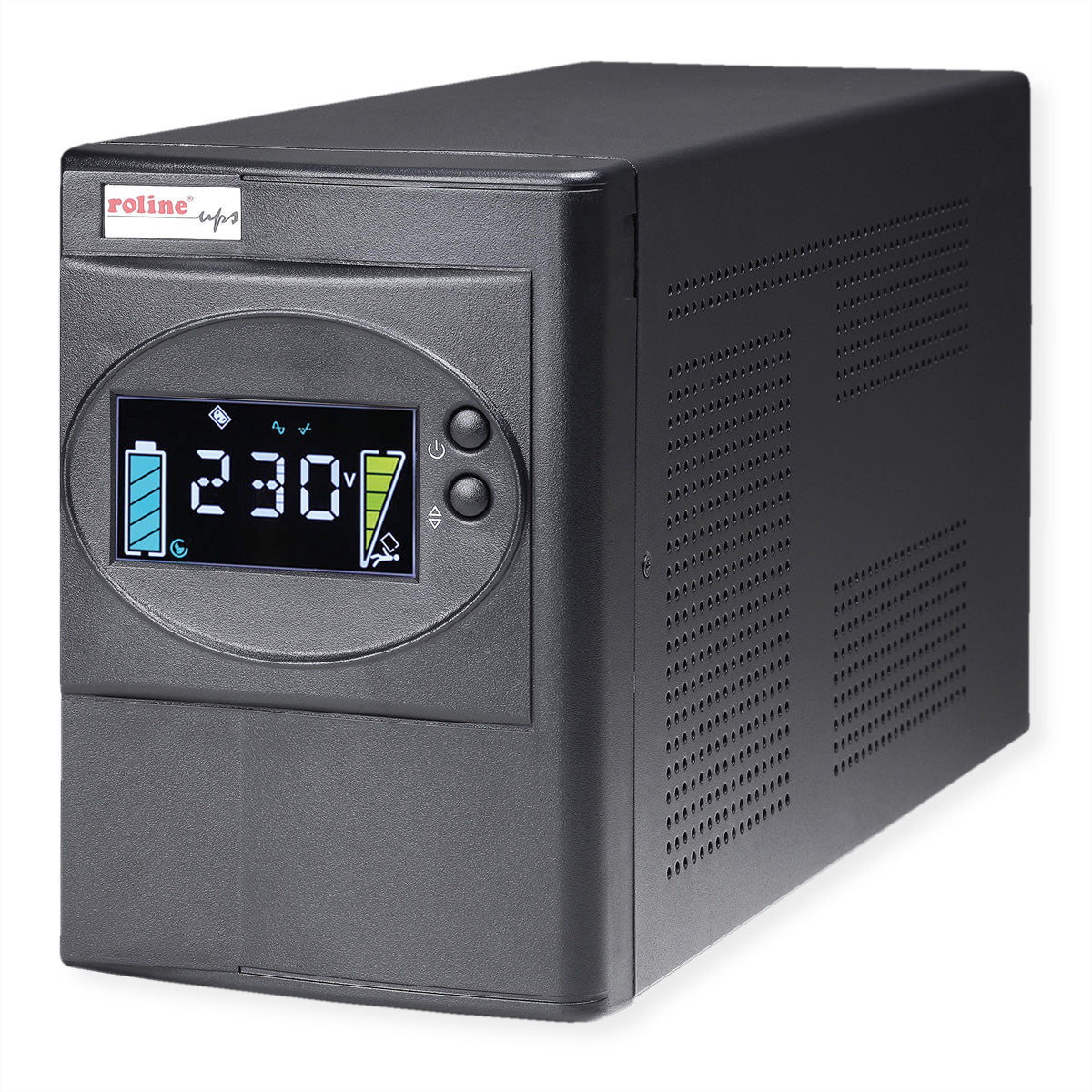 ROLINE LineSecure III 2000 USV 2 kVA/1600 W Line-Interaktiv – Tower – C13×8, Eingang IEC C14 – Schwarz