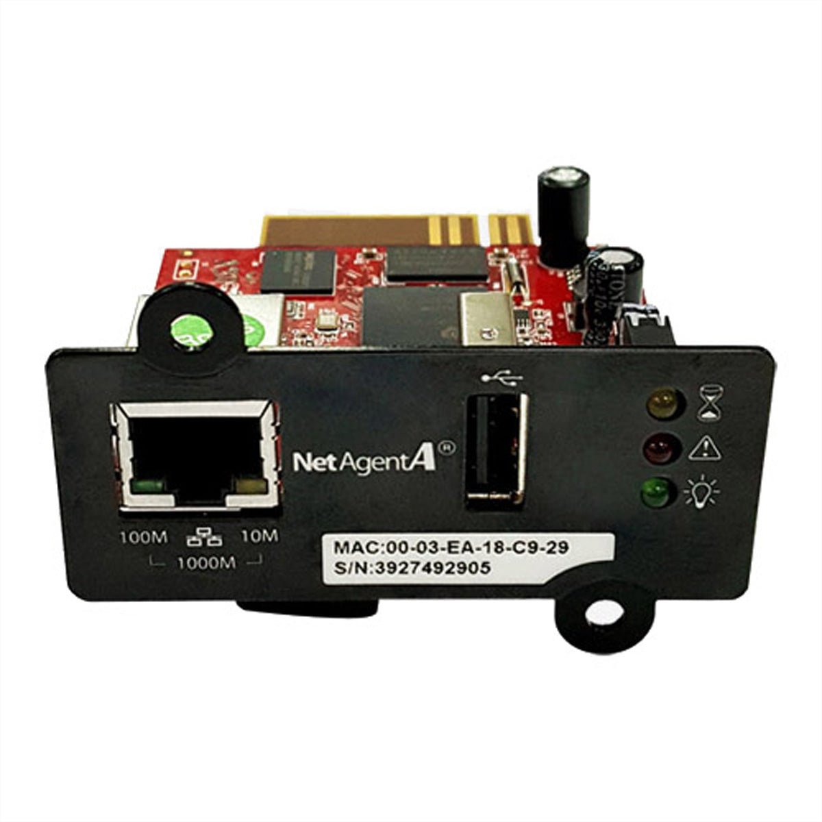 ROLINE Web/SNMP Karte Netzwerk-Management-Karte – 10/100/1000 Mbit/s, SNMPv3/IPv6, für ROLINE LineSecure III