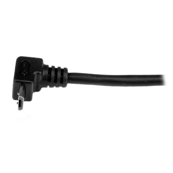 StarTech.com USB-A auf Micro-USB-B Kabel – USB 2.0 (480 Mbit/s) – 2 m – Abgewinkelt – Schwarz