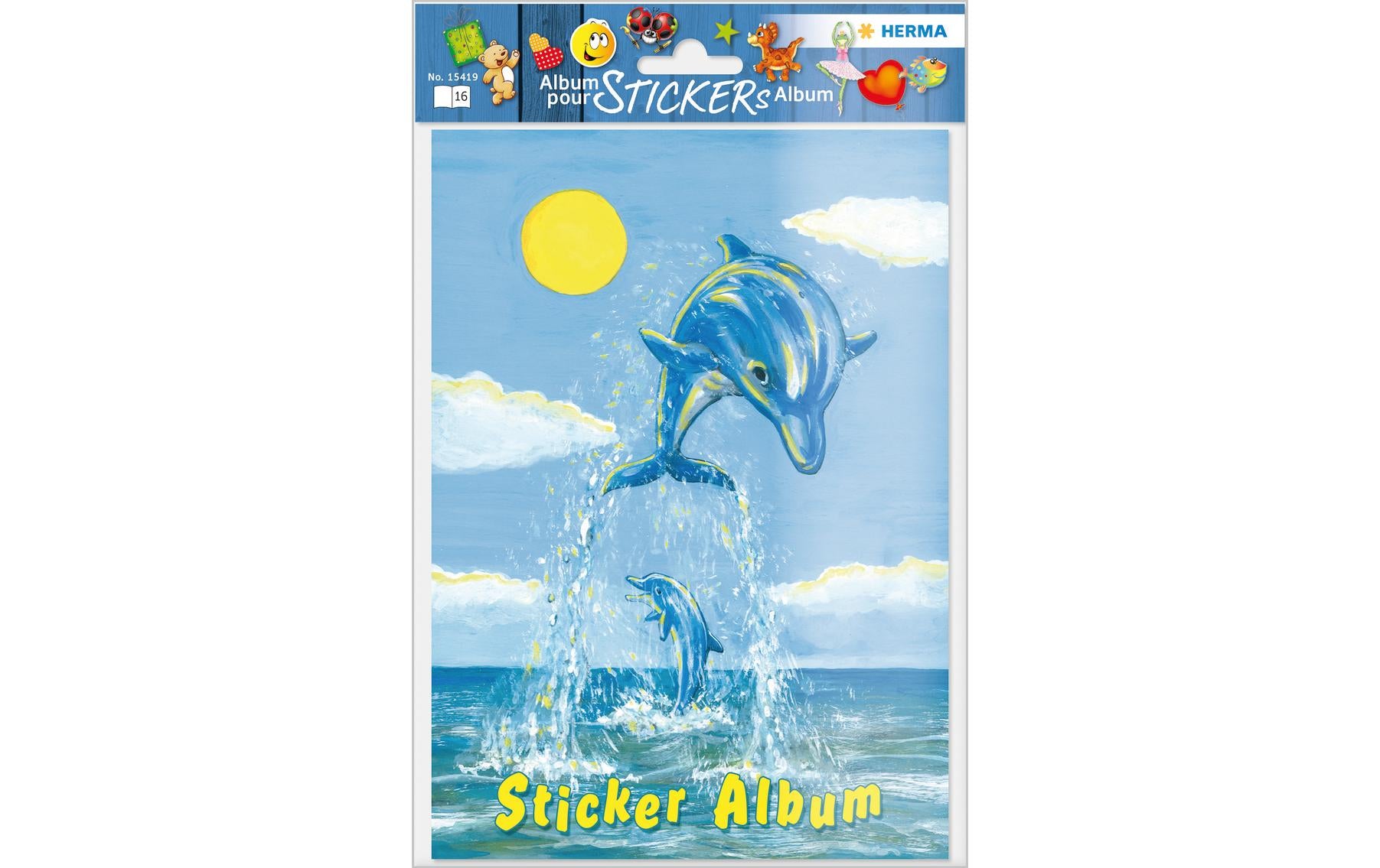 HERMA Stickeralbum Der kleine Delfin – A5, 16 Seiten, Spezialpapier