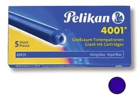 Pelikan Tintenpatronen 4001 – Königsblau, 5 Stk.
