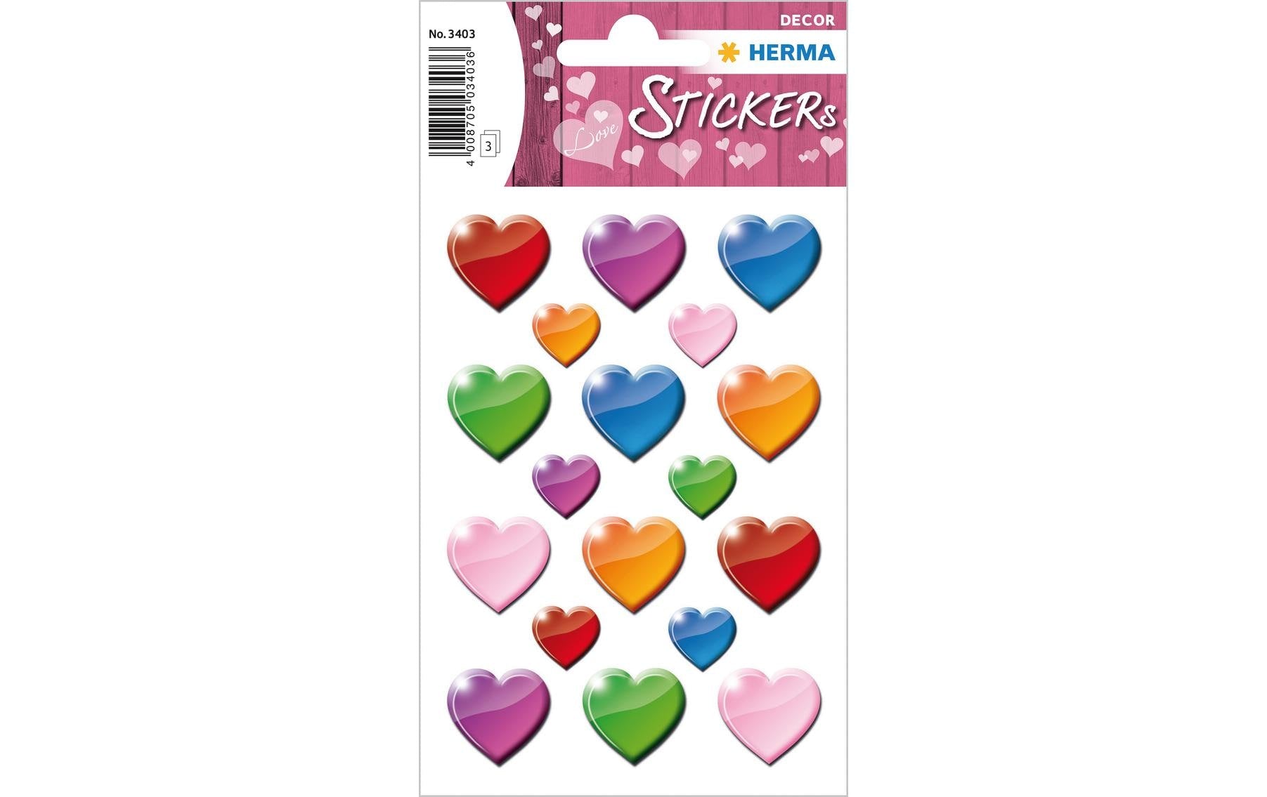 HERMA Schmucketiketten – 84 × 120 mm – mehrfarbig – 54 Stk.